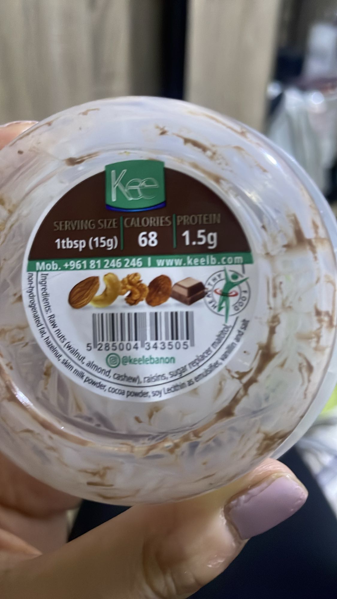 Nutty chocolate spread