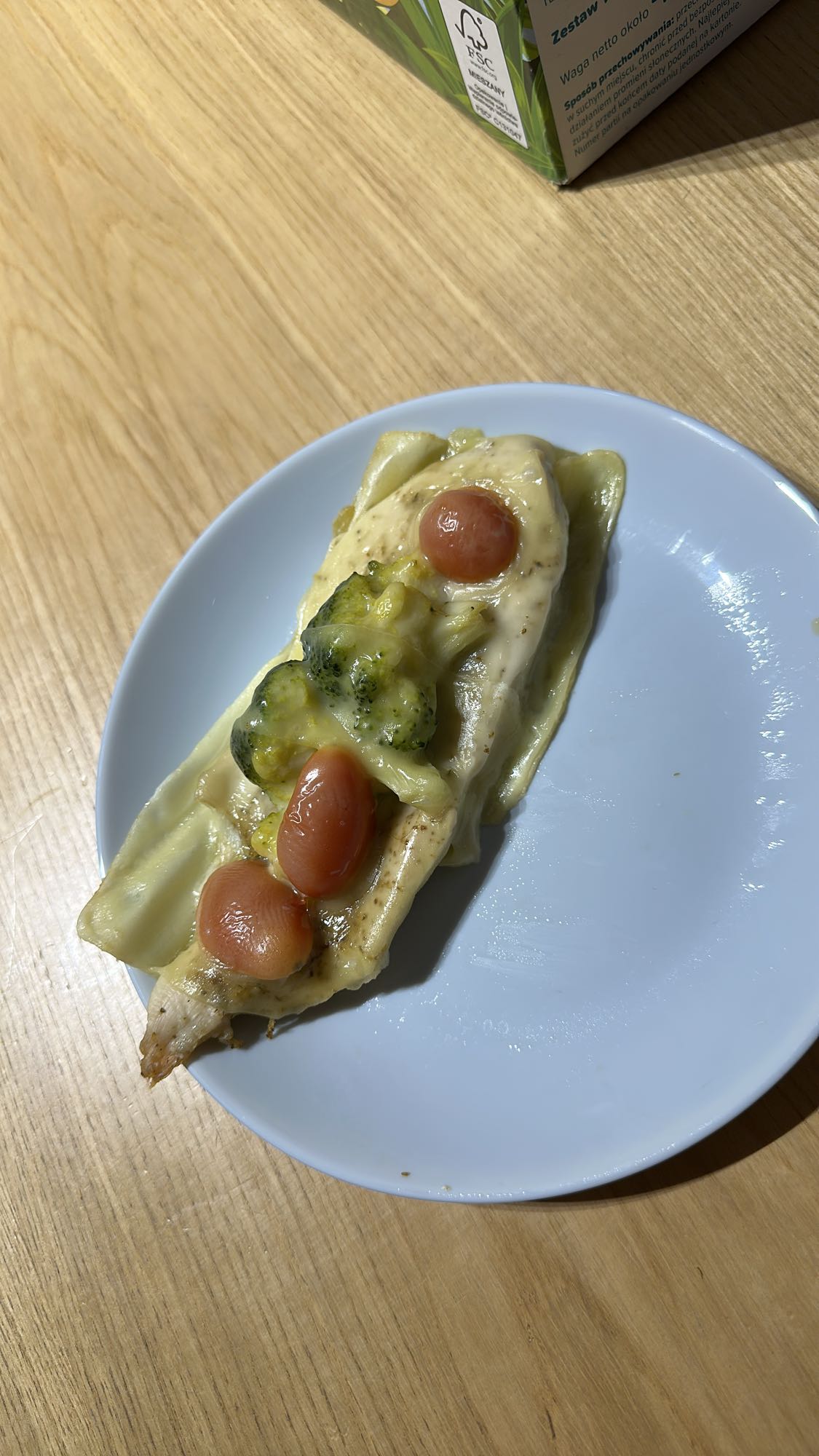 Kurczak z warzywami i serem