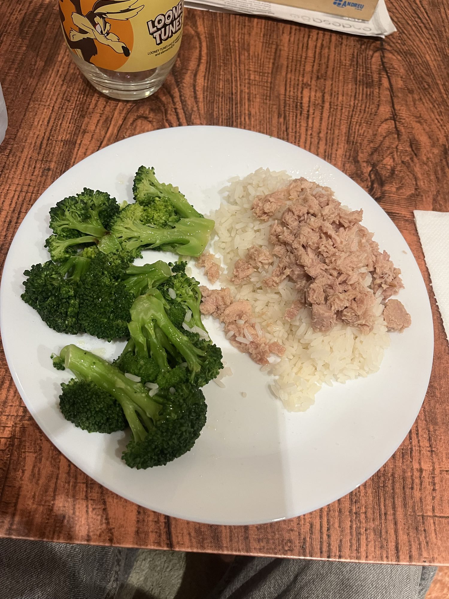 Arroz, atún y brócoli