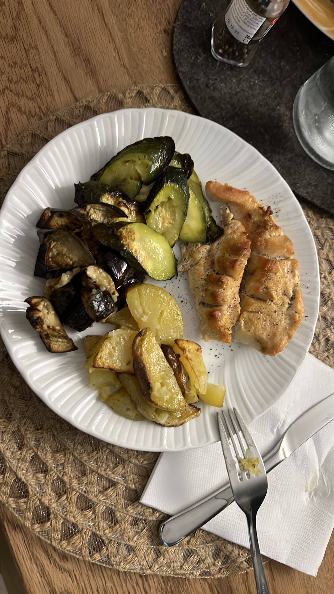 Izgara Tavuk ve Sebzeler