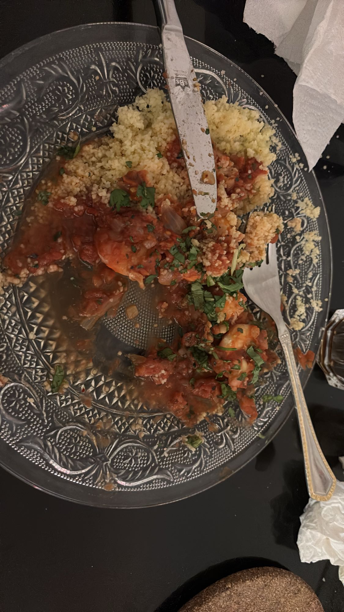 Couscous aux crevettes