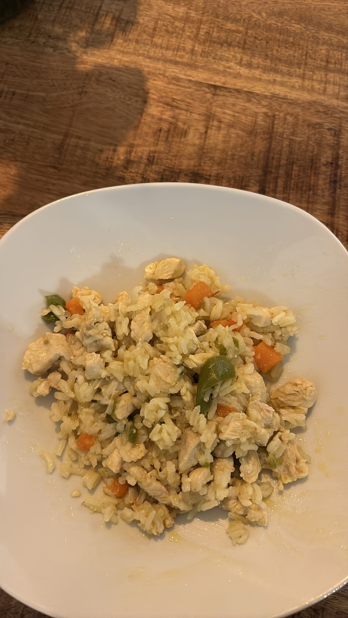 kip rijst groente schotel