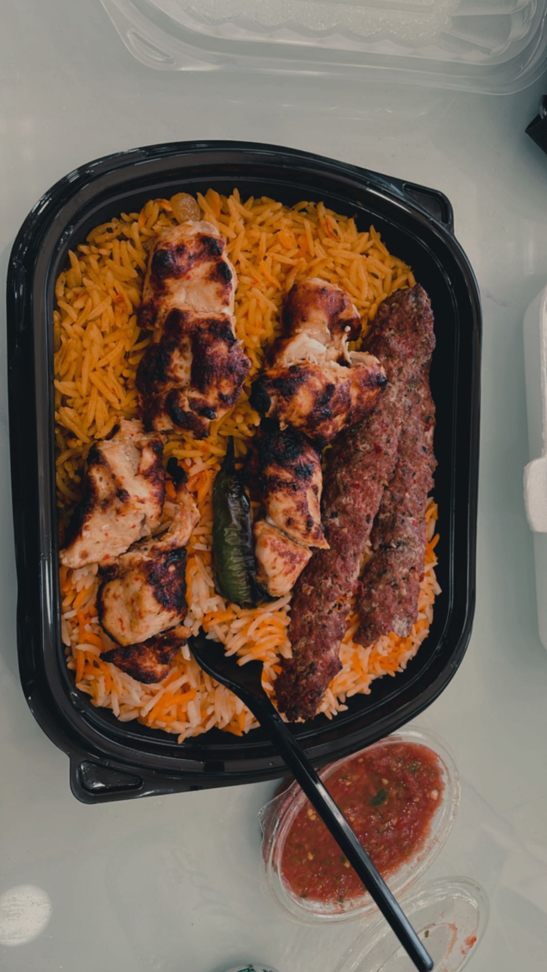 Mixed Grill with Rice