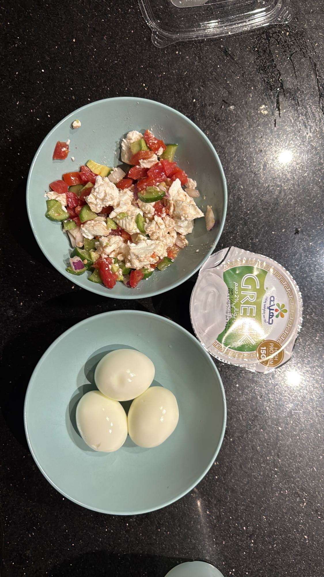 Eggs, Greek Yogurt, Salad