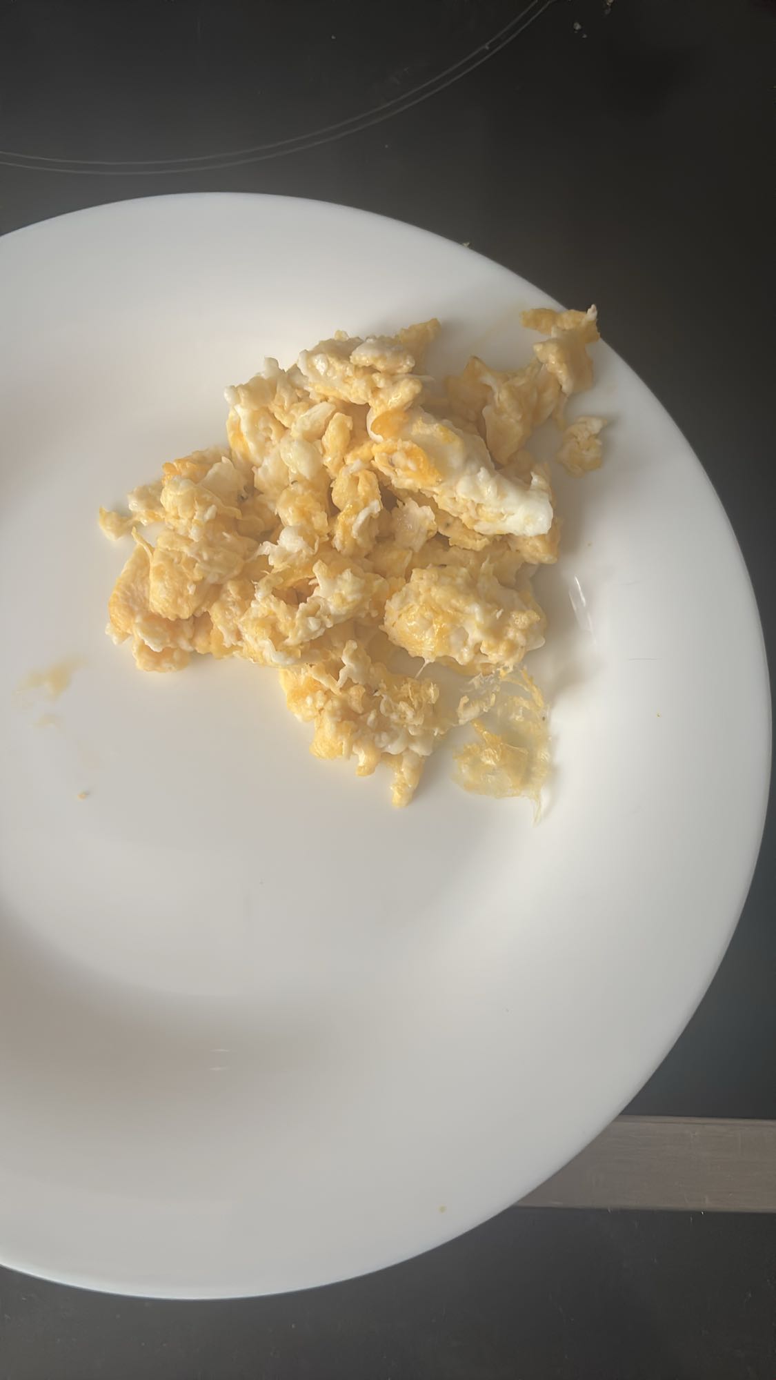 œuf brouillé sans beurre