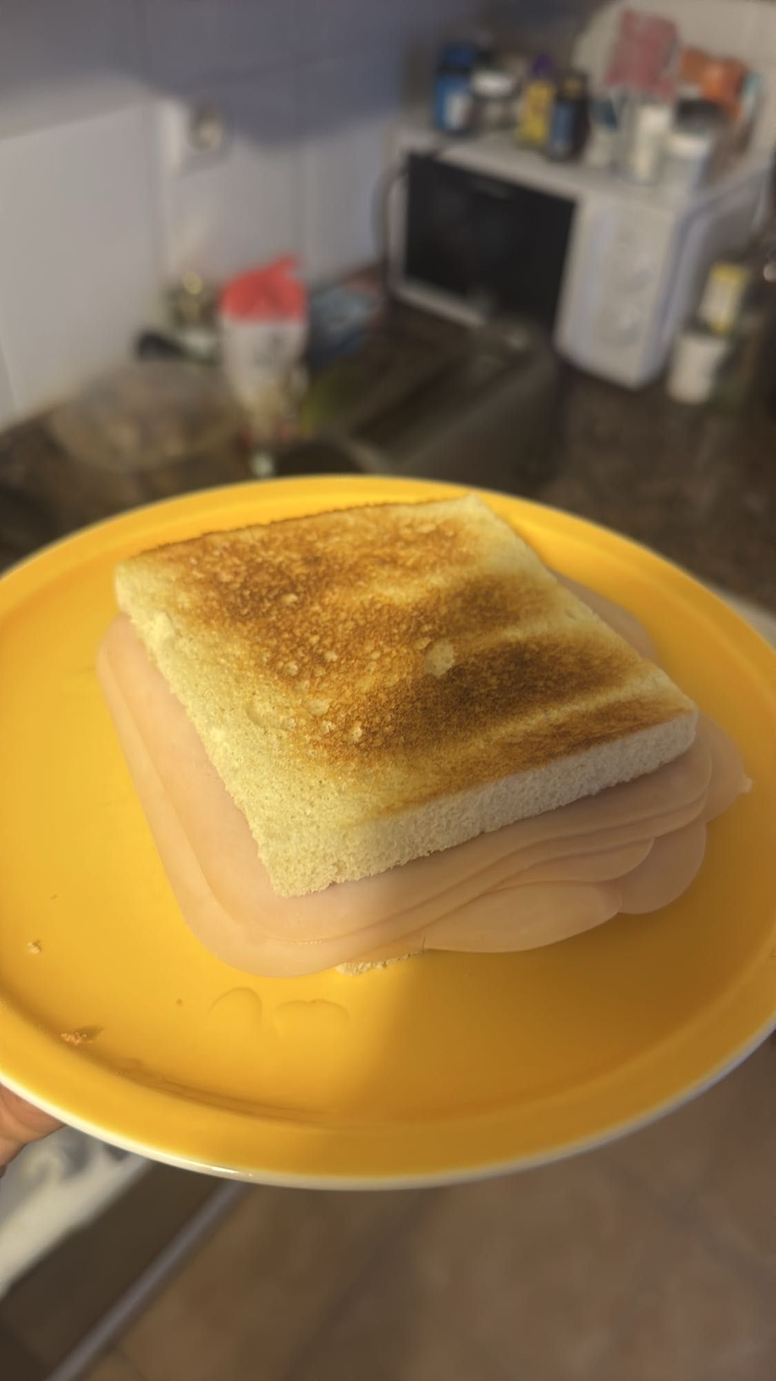 Sándwich de jamón simple