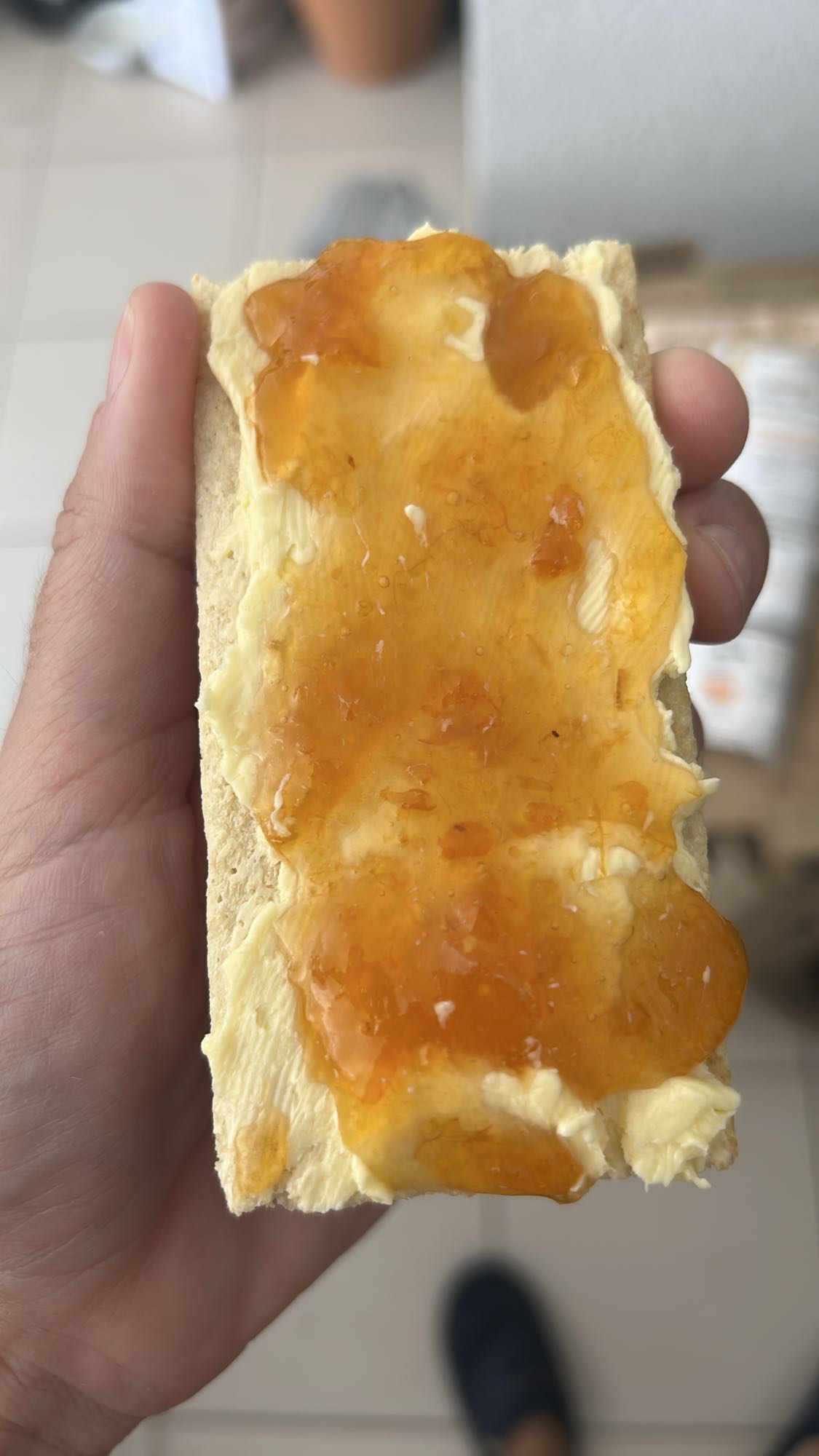 Tartine craquante beurre confiture