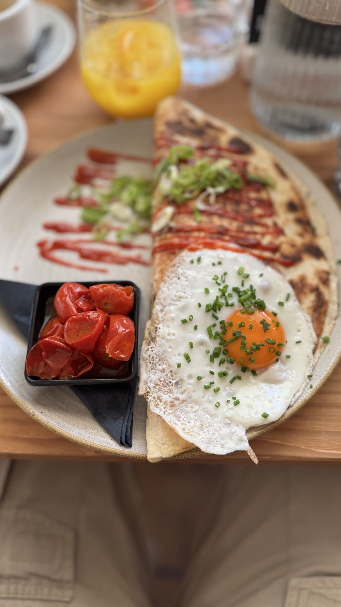 Herzhafter Frühstücks-Crêpe