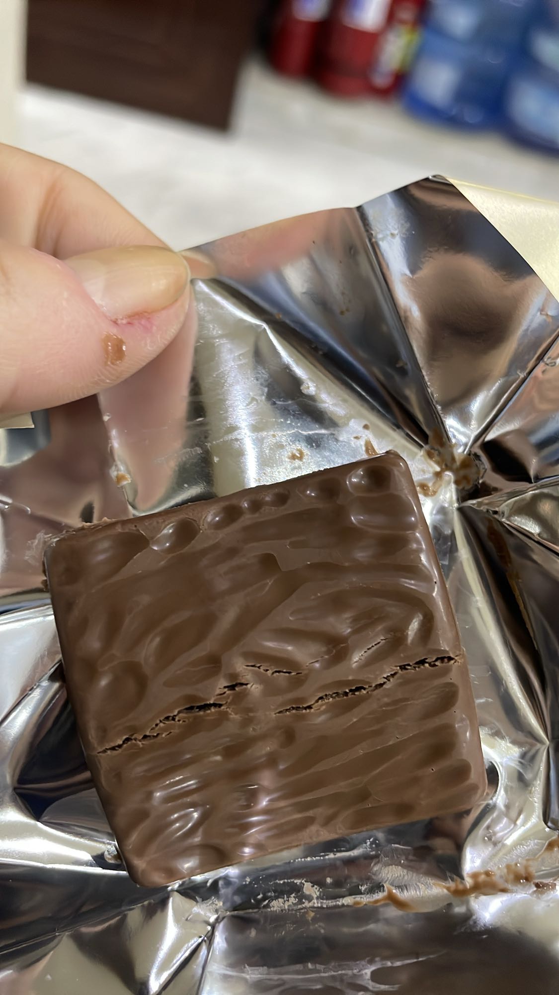 Milk chocolate square