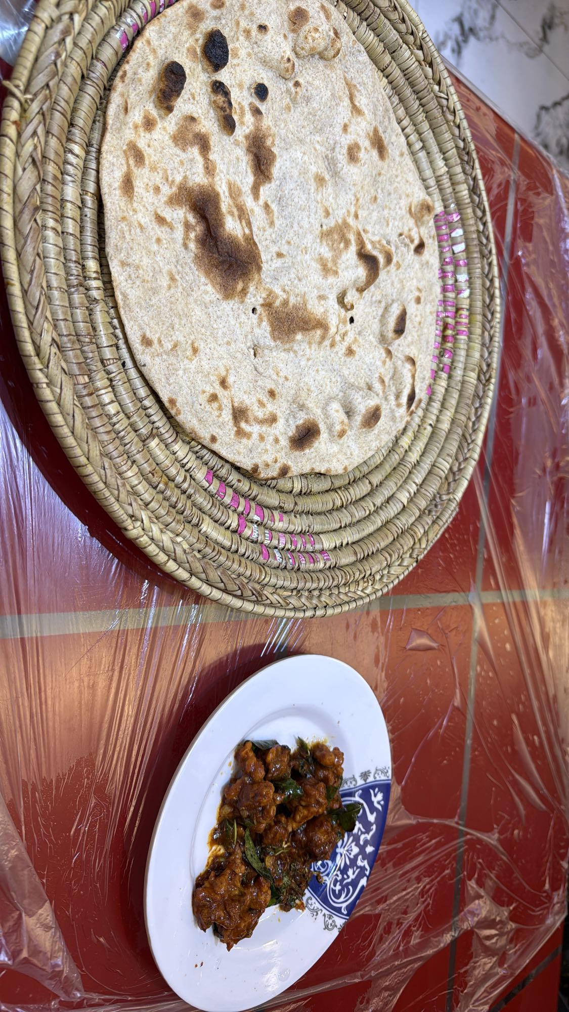Chapati with Chicken Curry