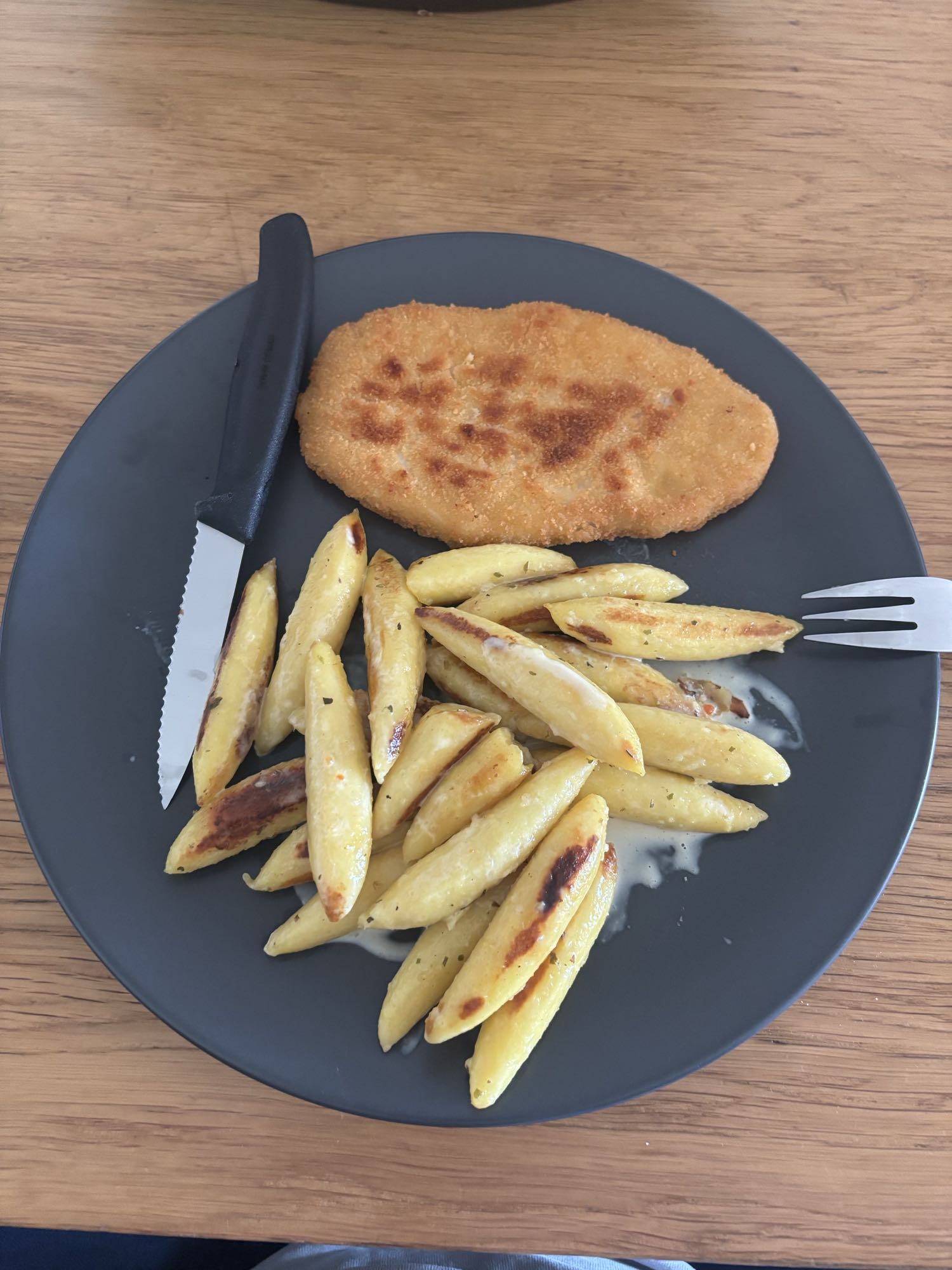 Pasta with Schnitzel