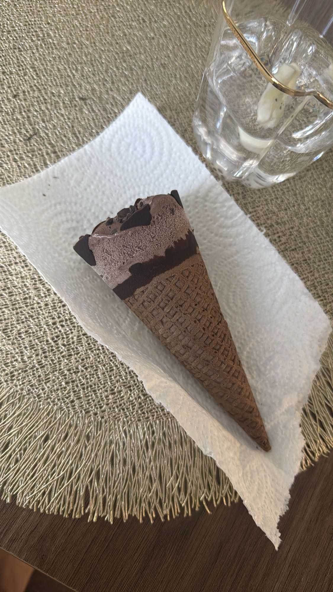 шоколадный рожок