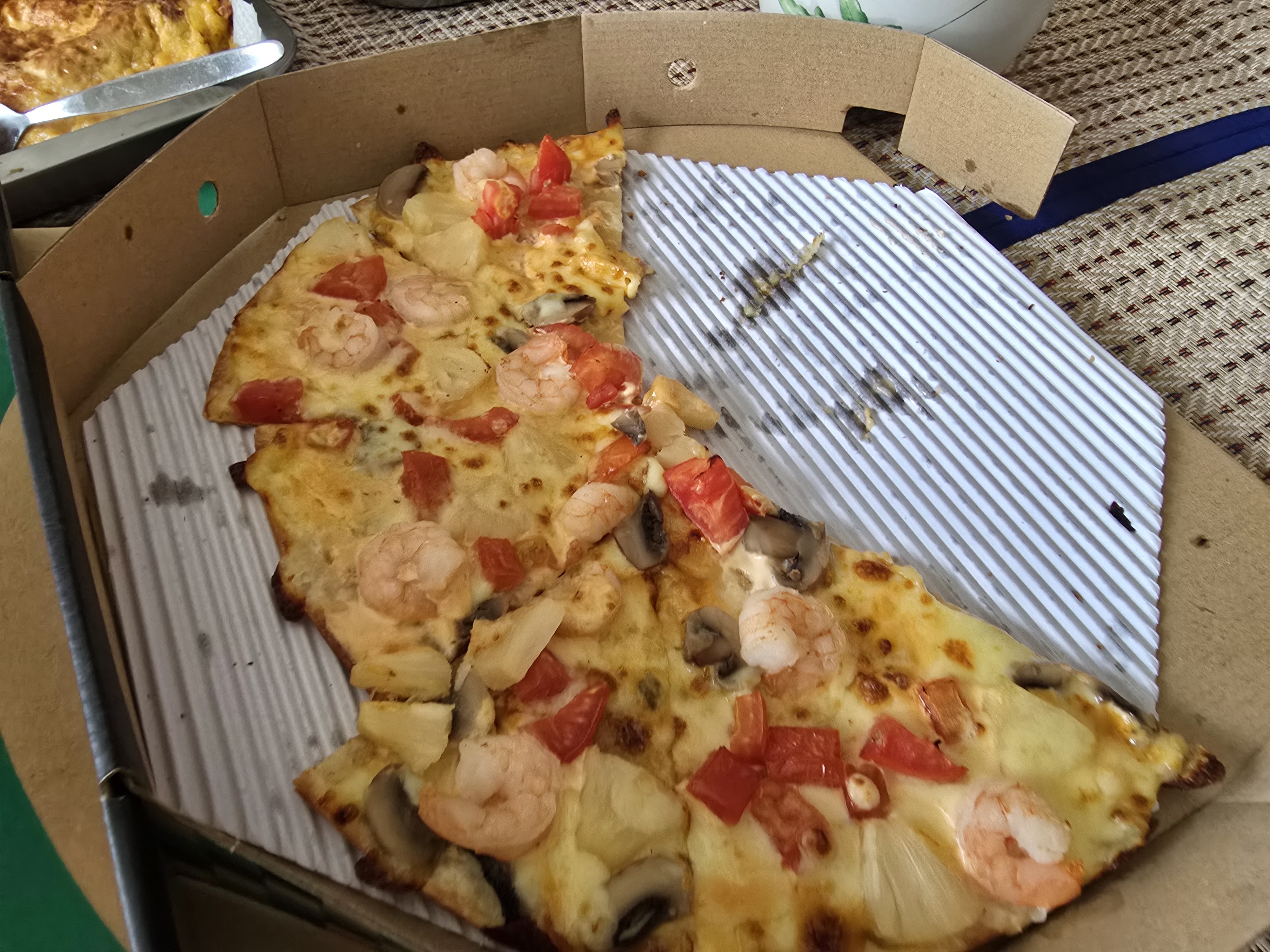 Shrimp Hawaiian Pizza