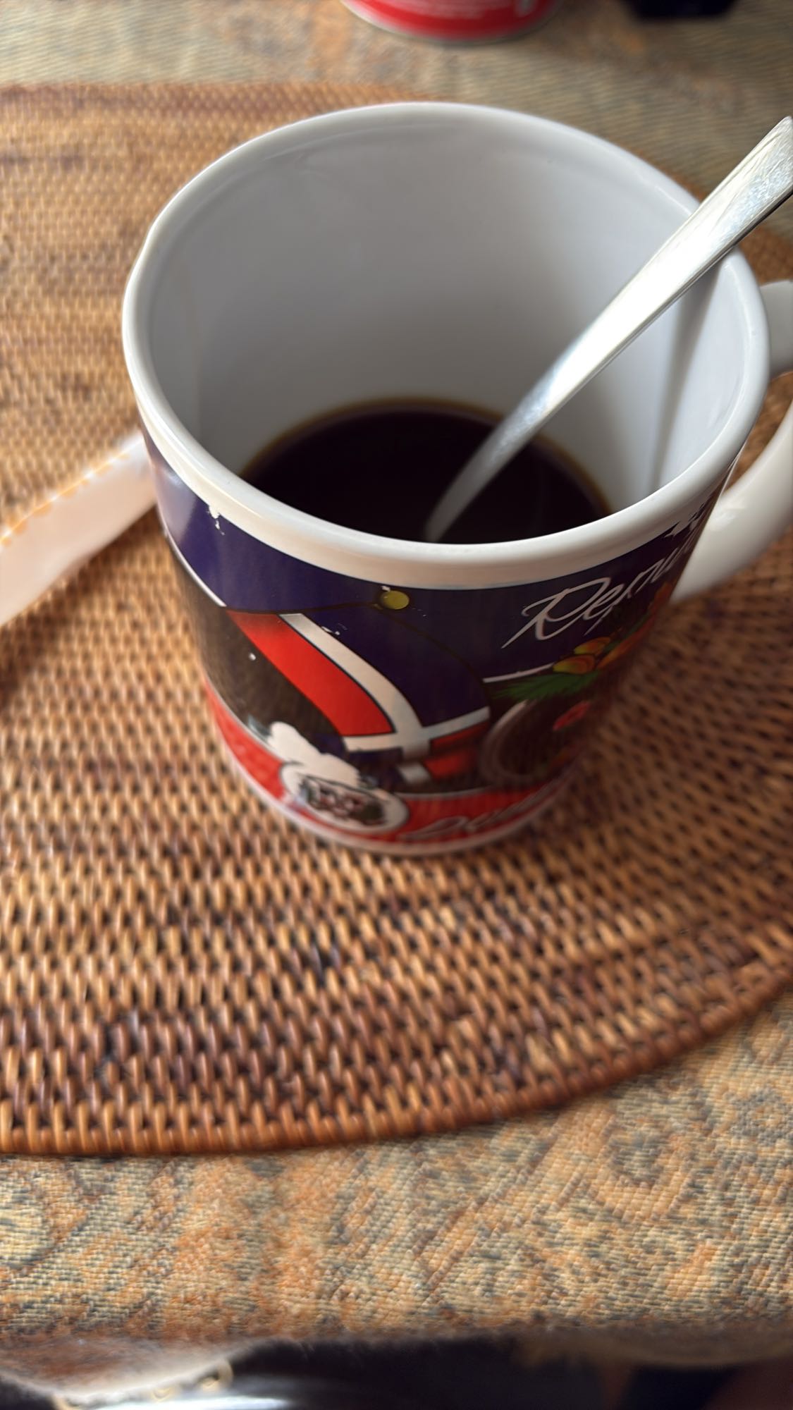 taza de café negro