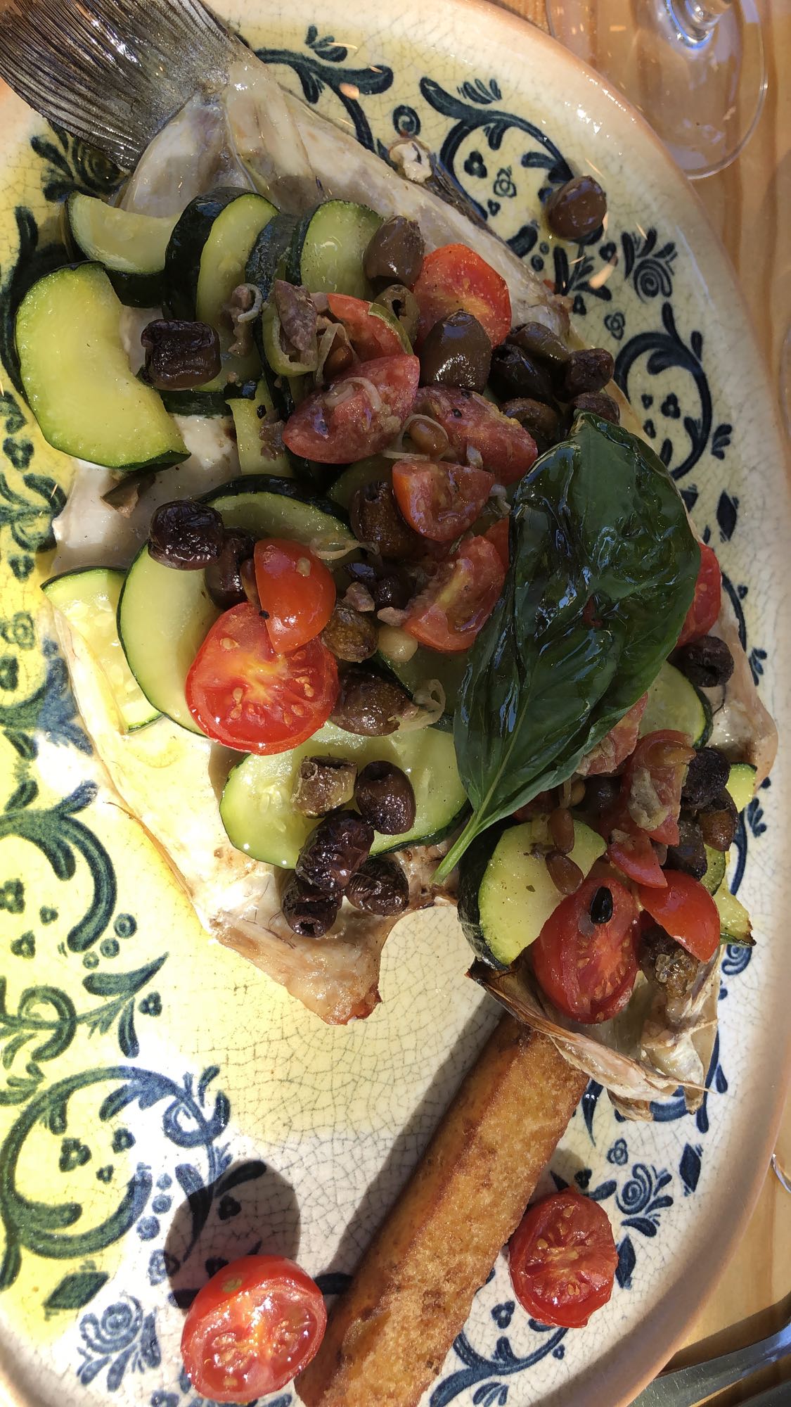 Poisson aux légumes