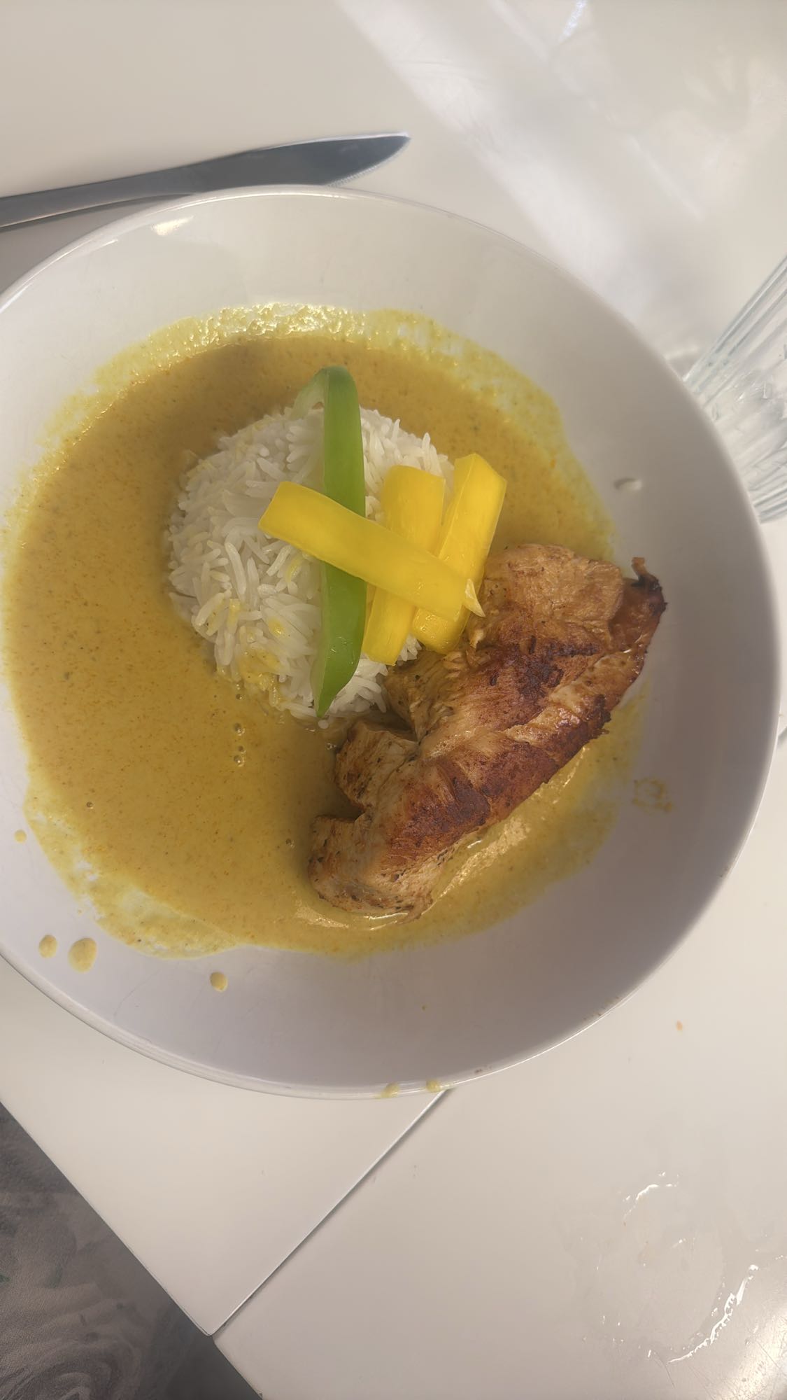 Kycklingcurry med ris