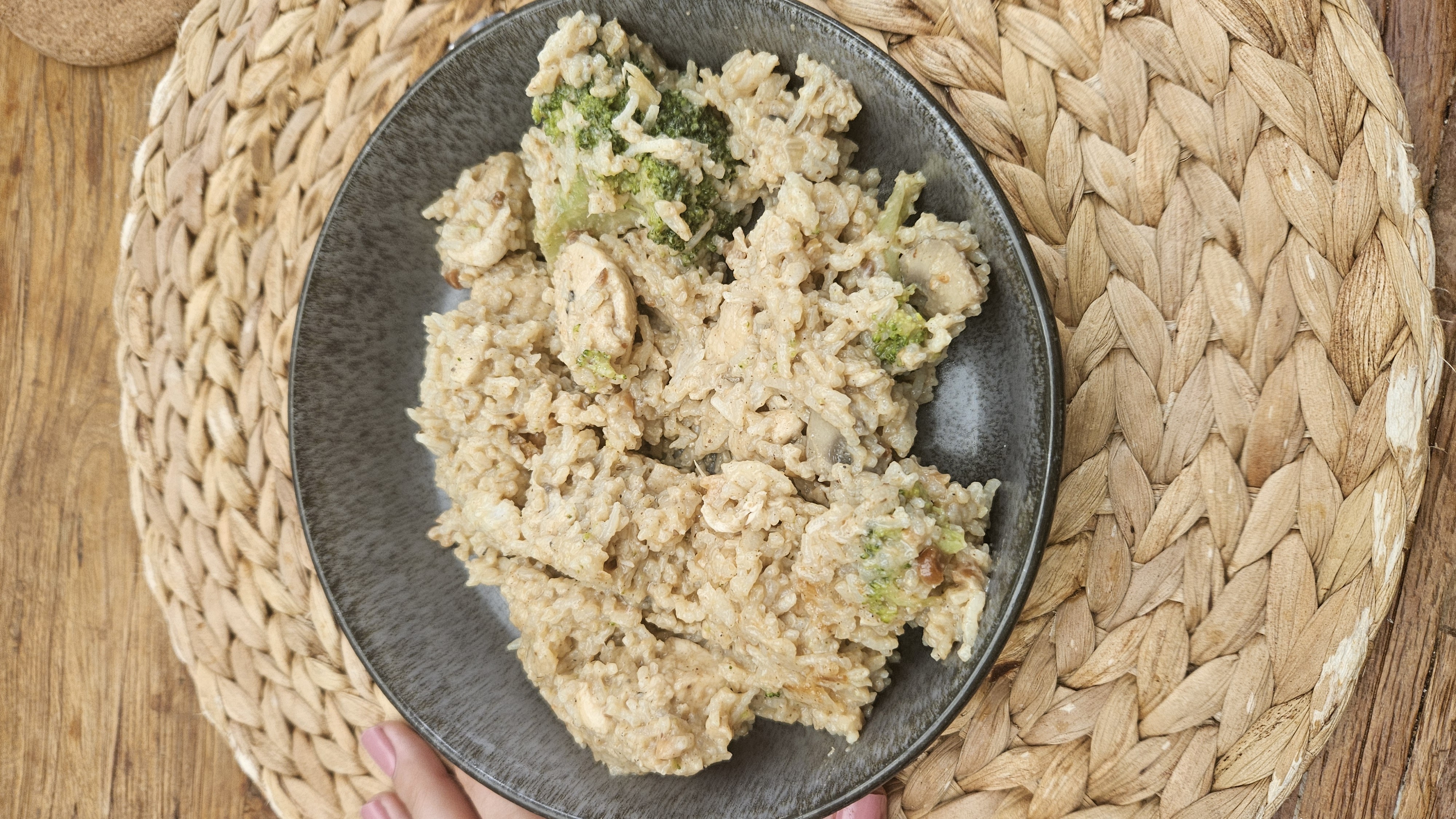 Kip met rijst en broccoli