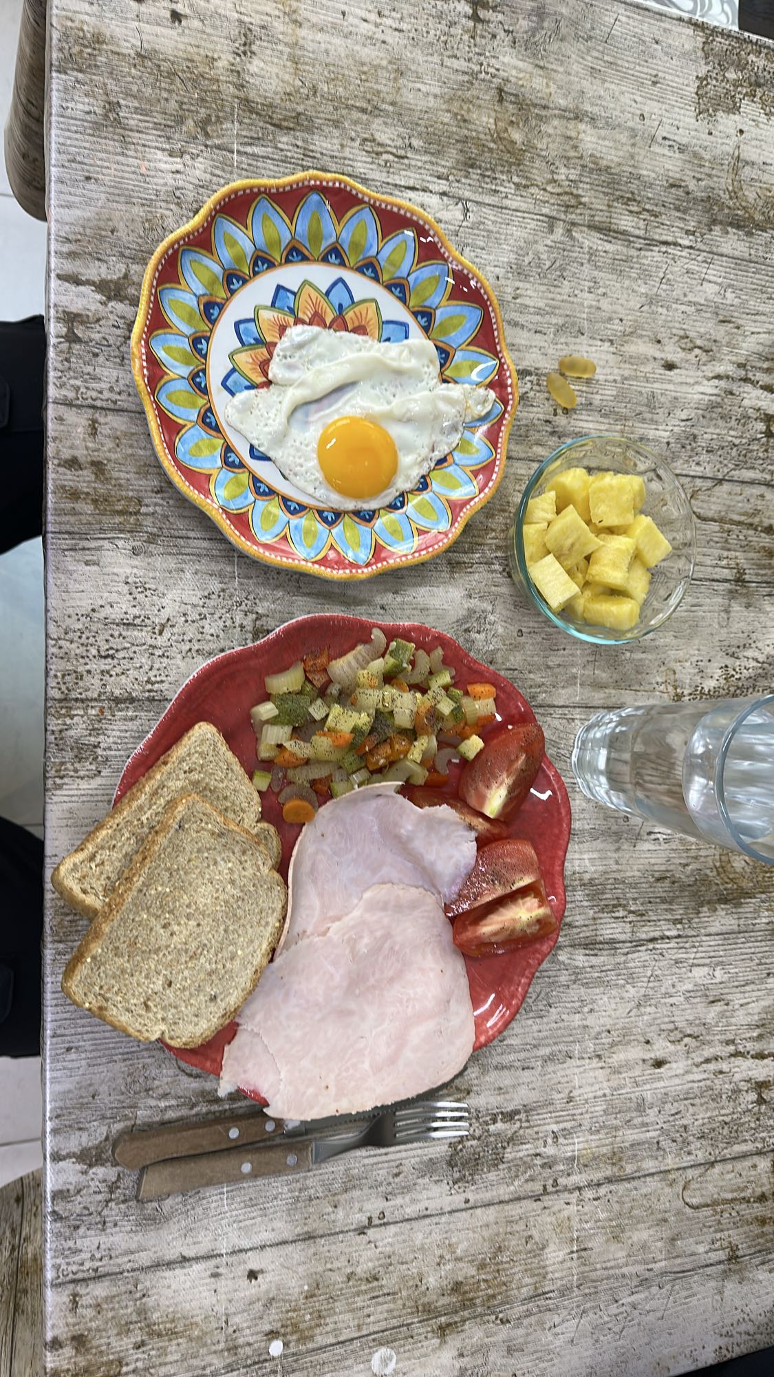 Desayuno variado saludable