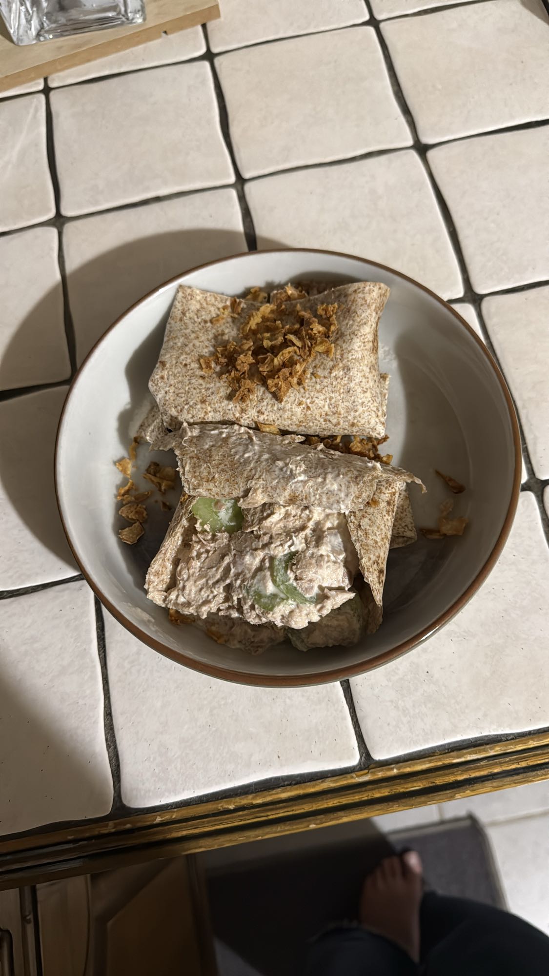 Wrap au poulet crémeux