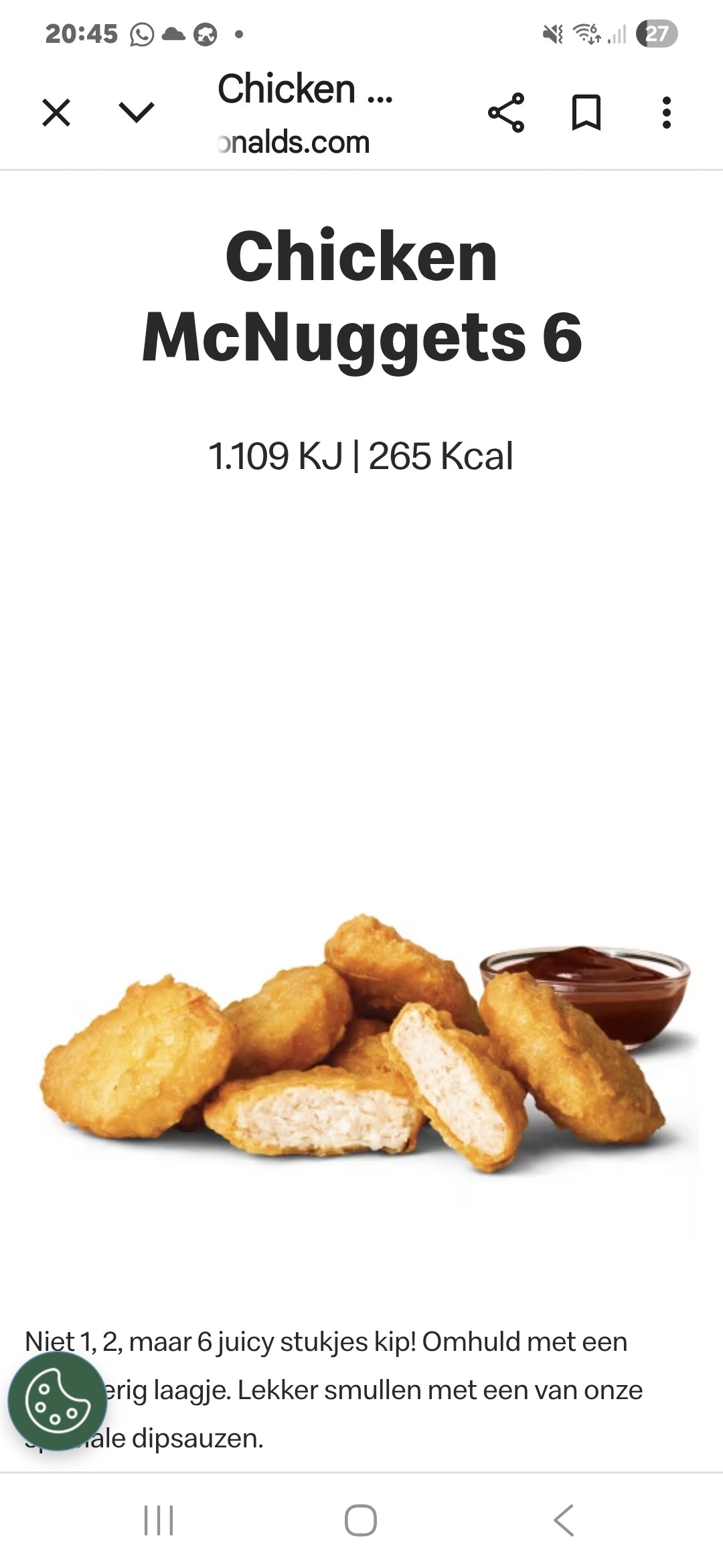 Chicken McNuggets 6pcs