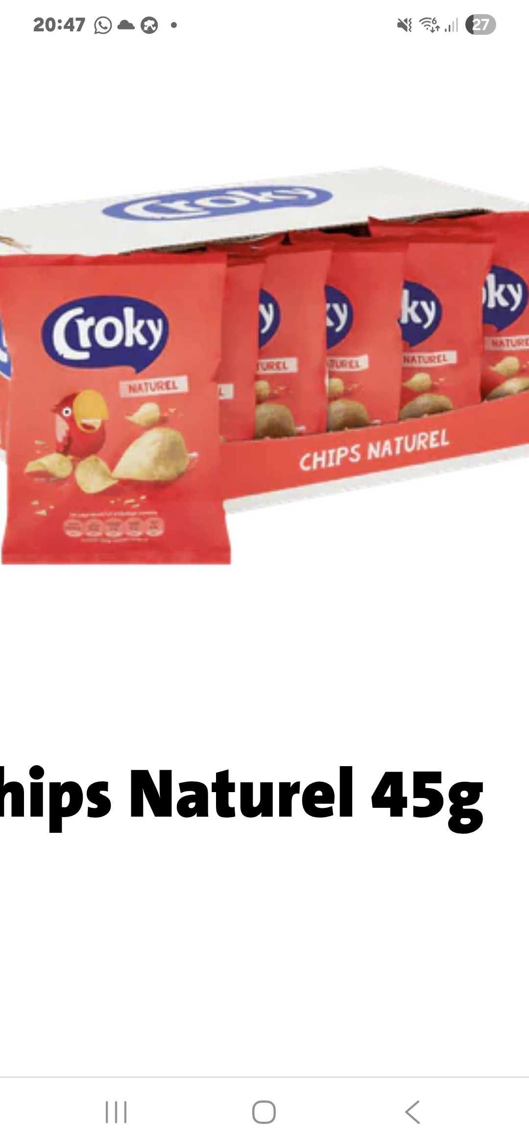 Croky Chips Naturel 45g