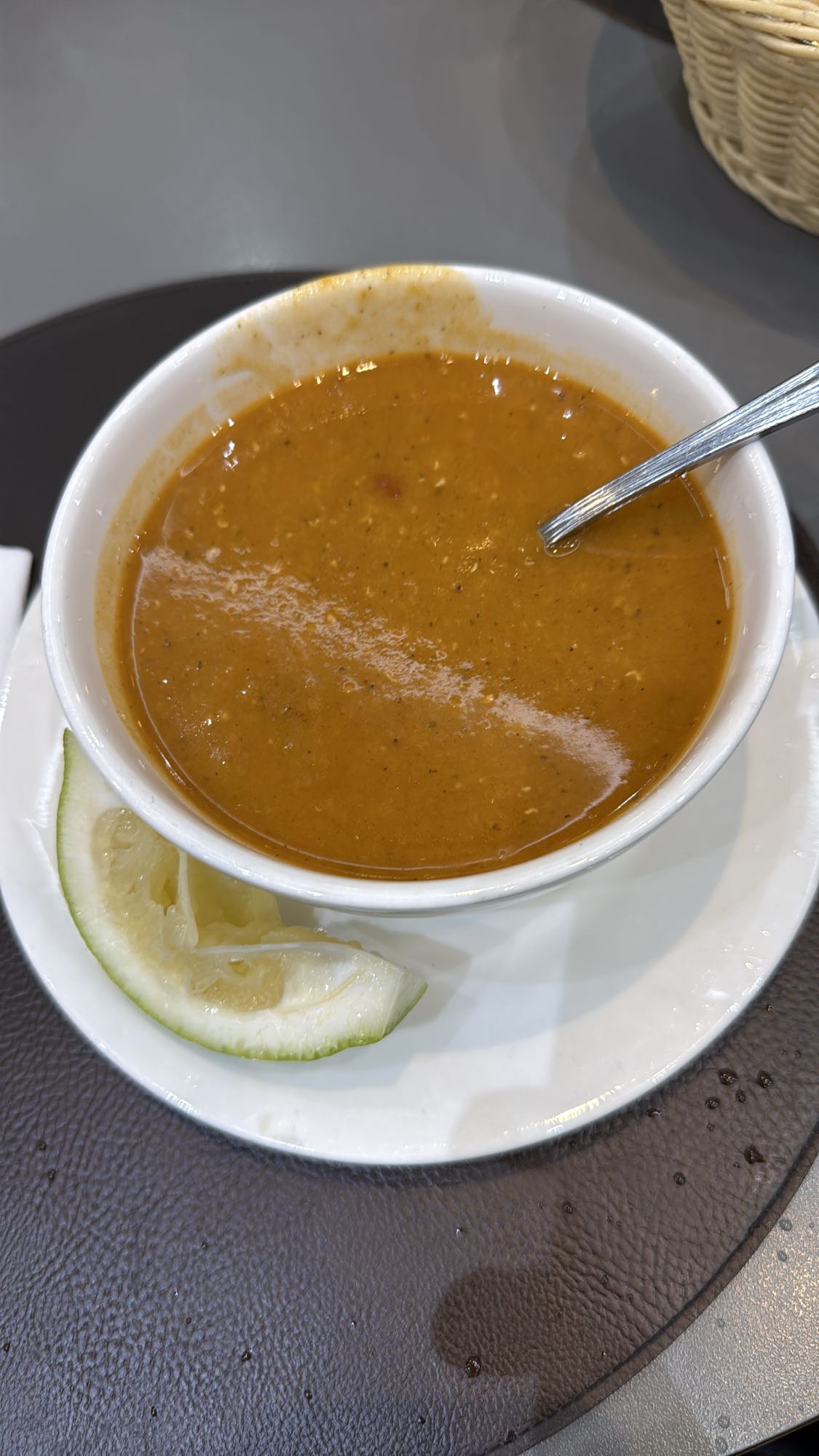 Lentil soup with lemon