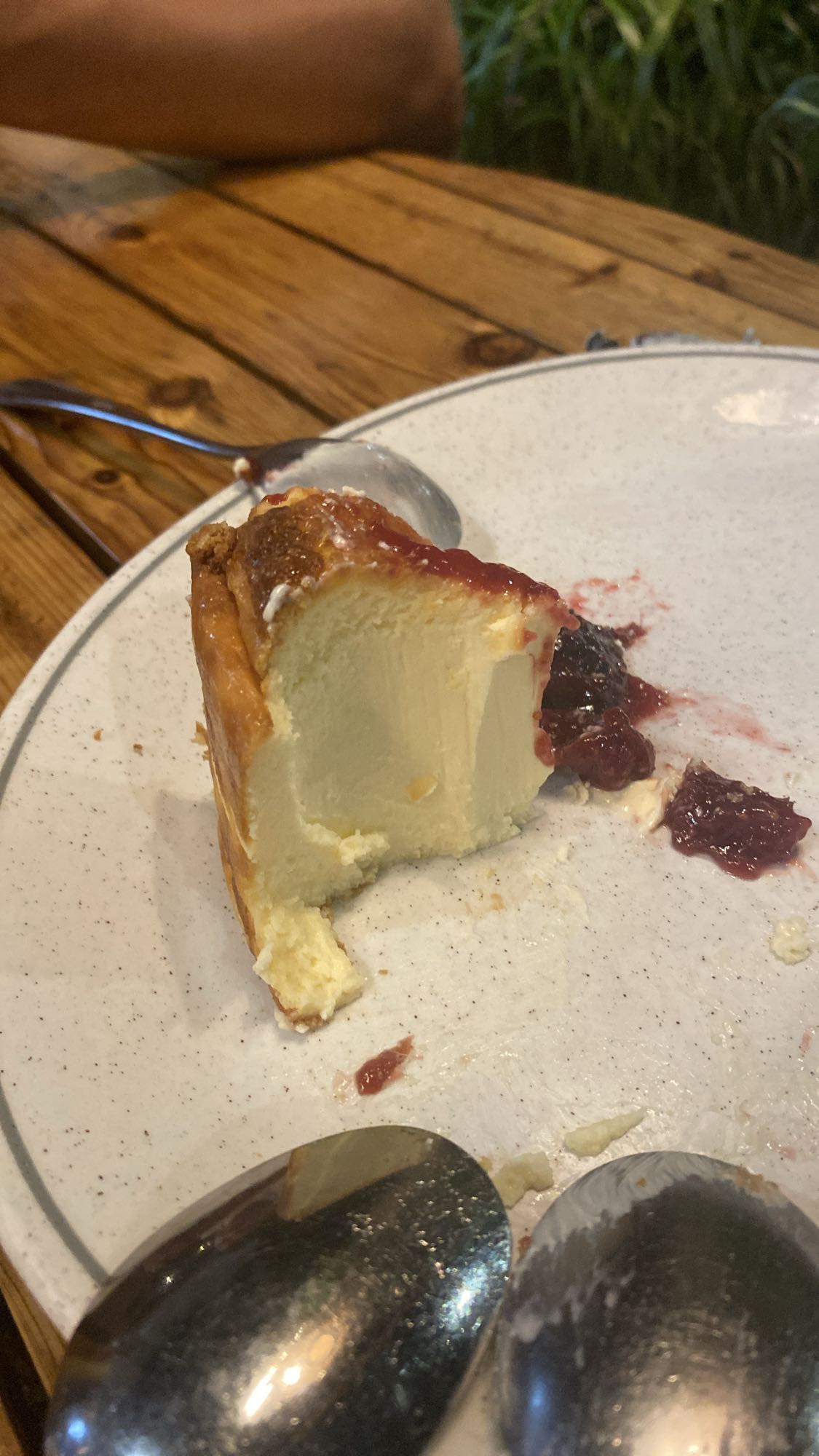 Tarta de queso con mermelada