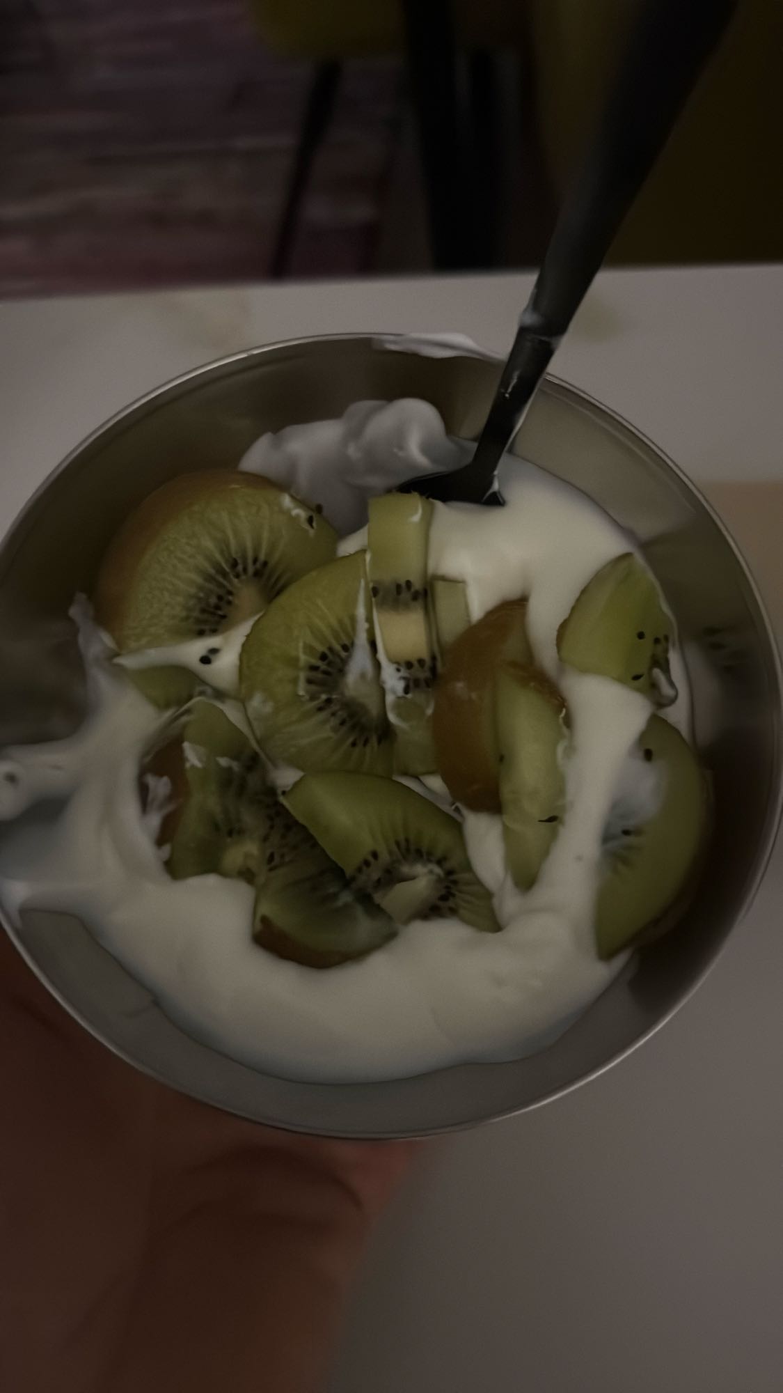 yogur con kiwi
