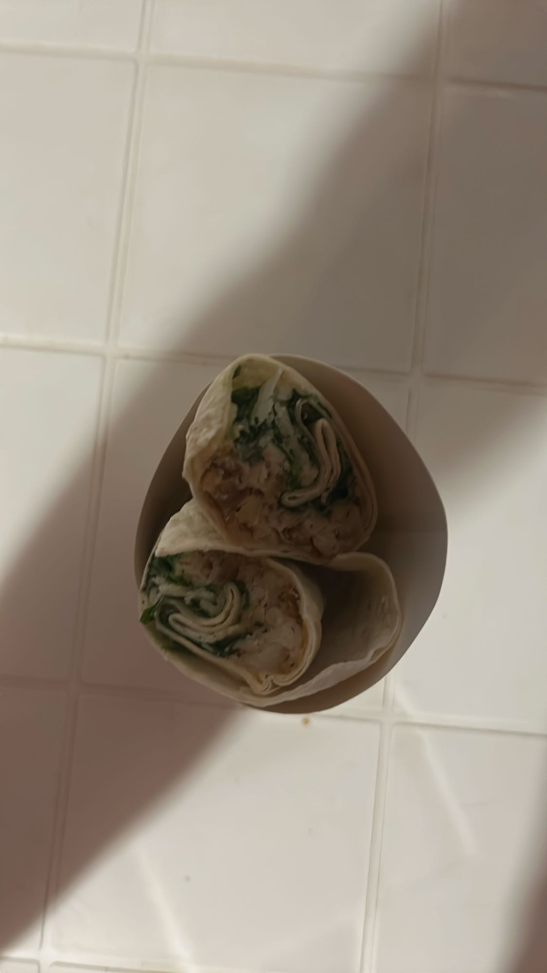 Wrap au poulet et légumes