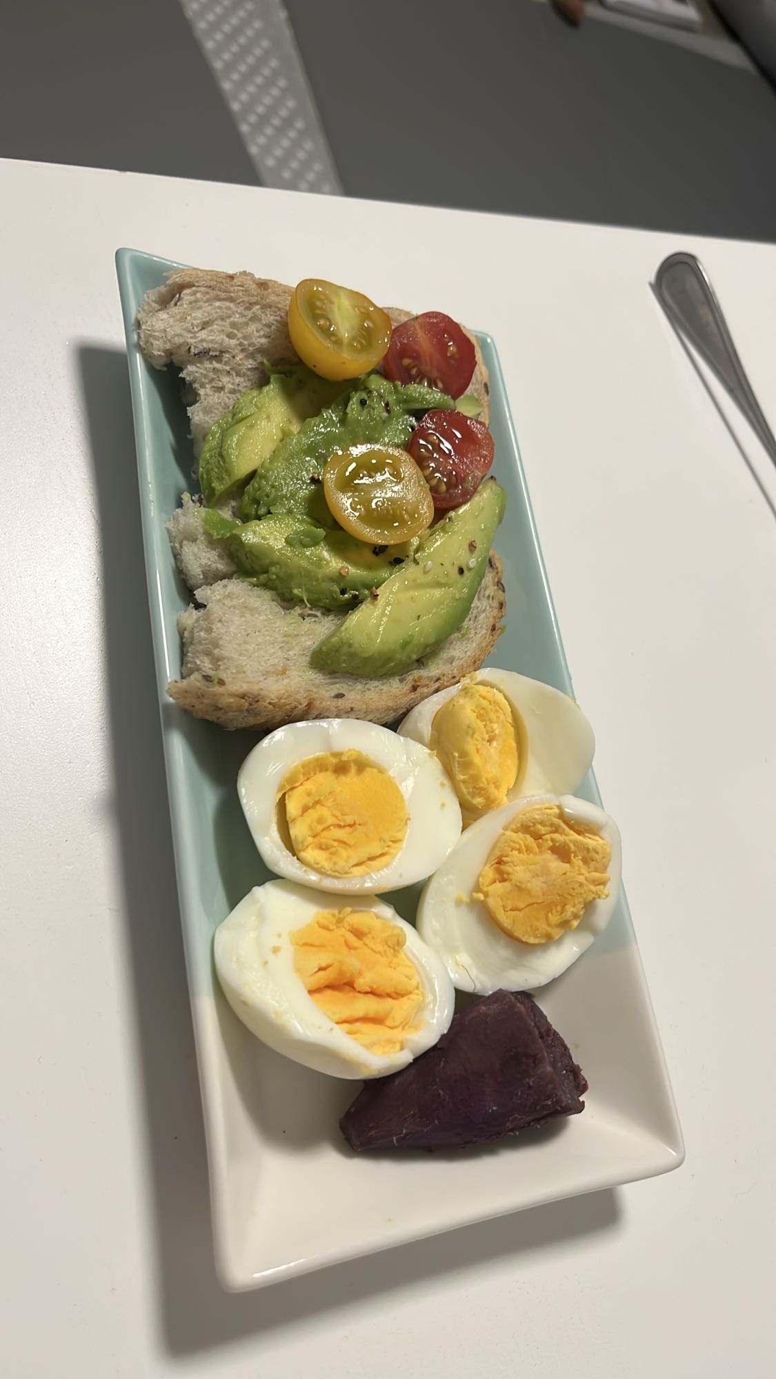Avocado Toast & Eggs Plate
