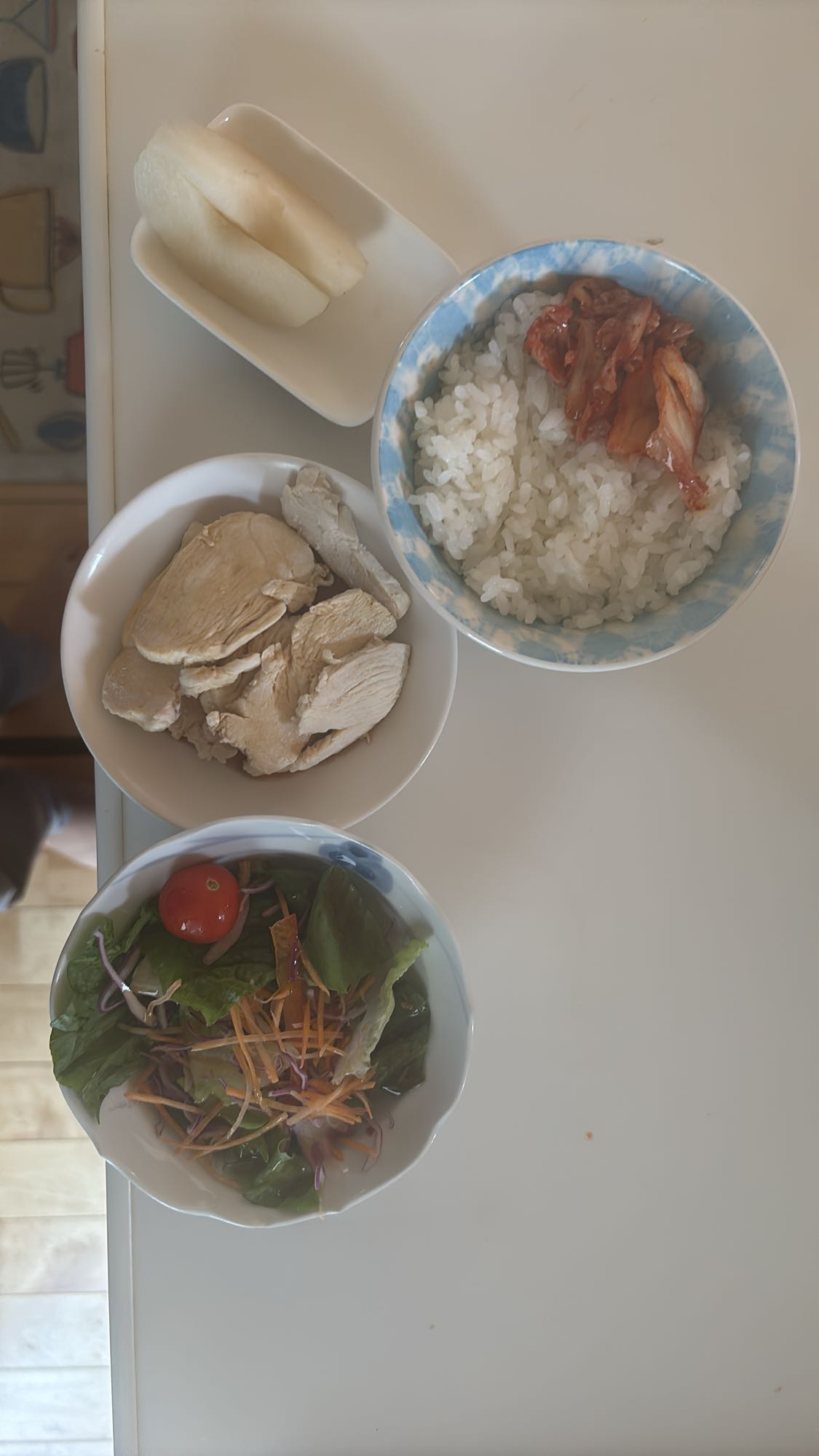 鶏むね肉とご飯セット