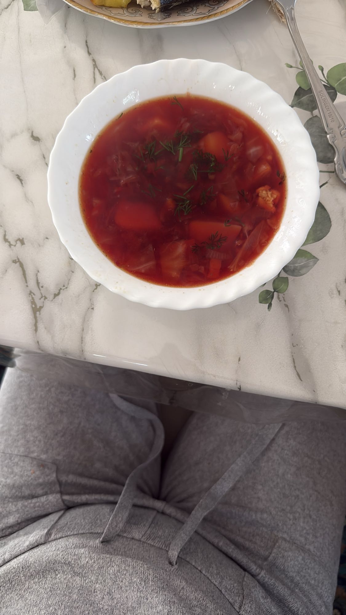 борщ с овощами