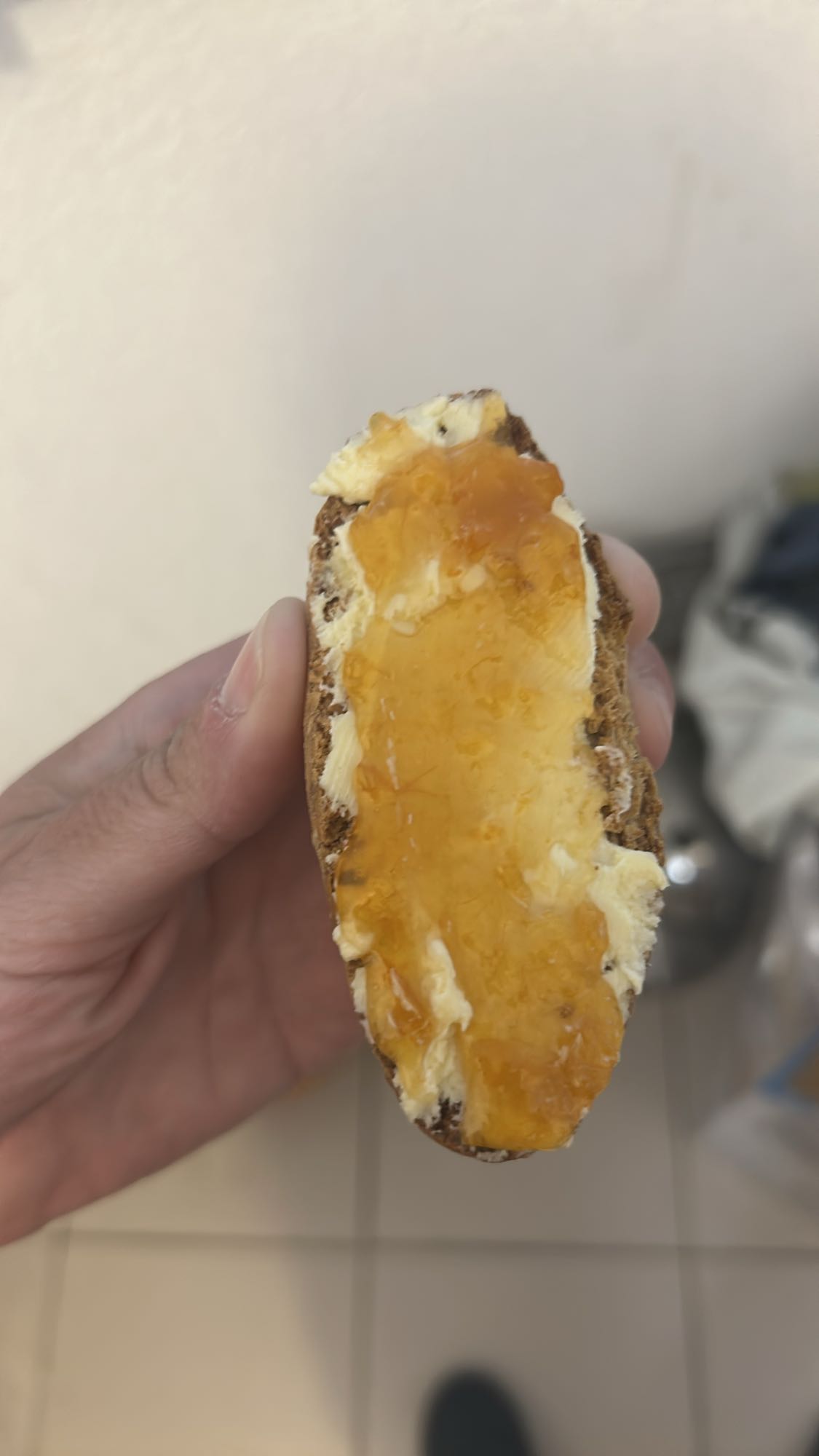 Tartine confiture beurre