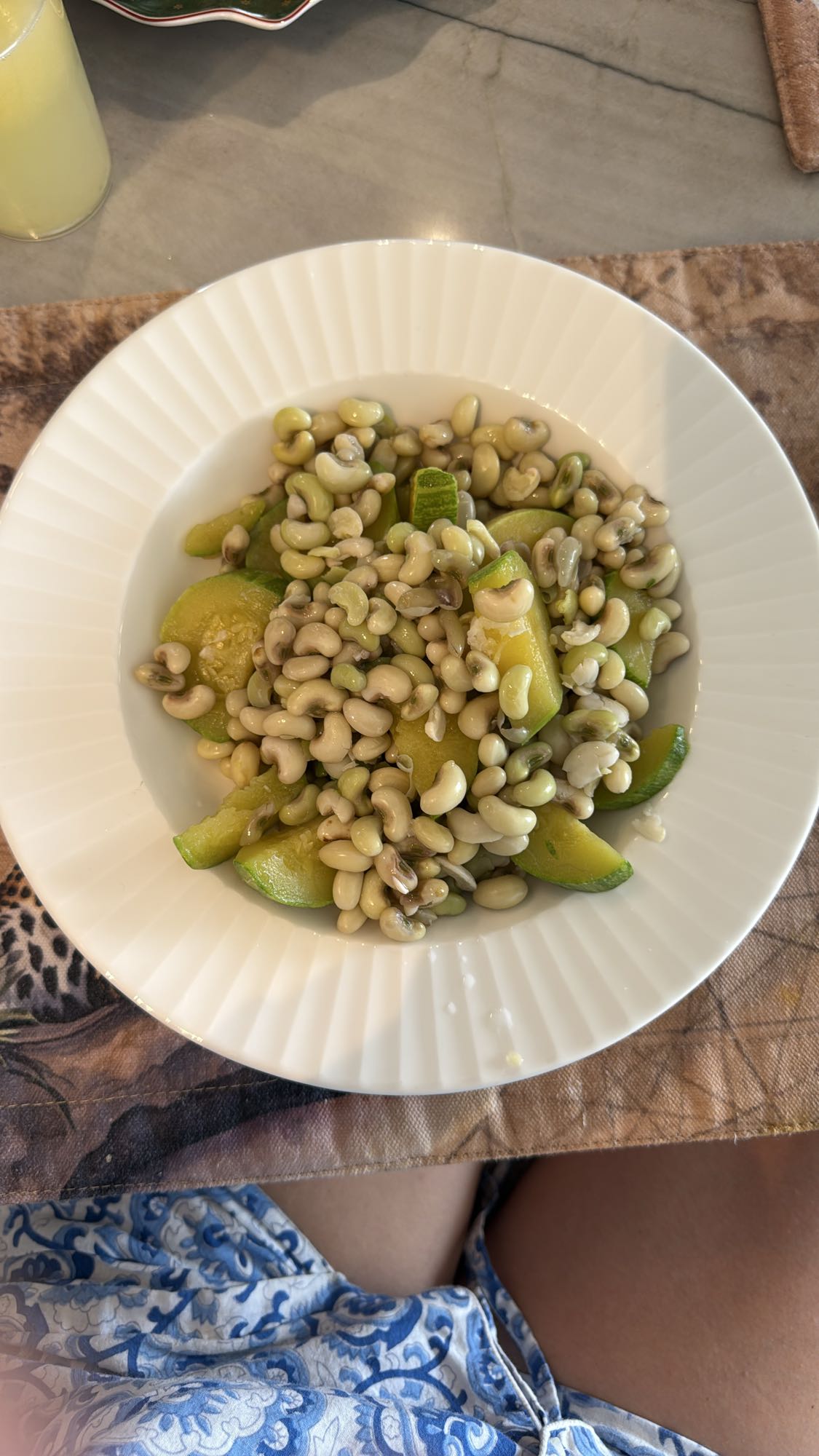 Zucchini and black-eyed peas