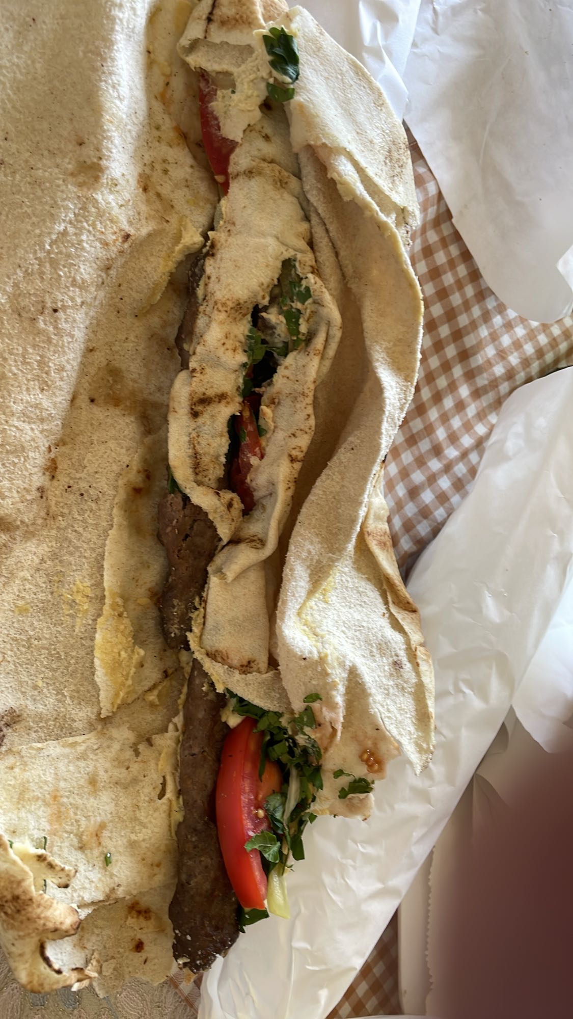 Beef Kebab Wrap