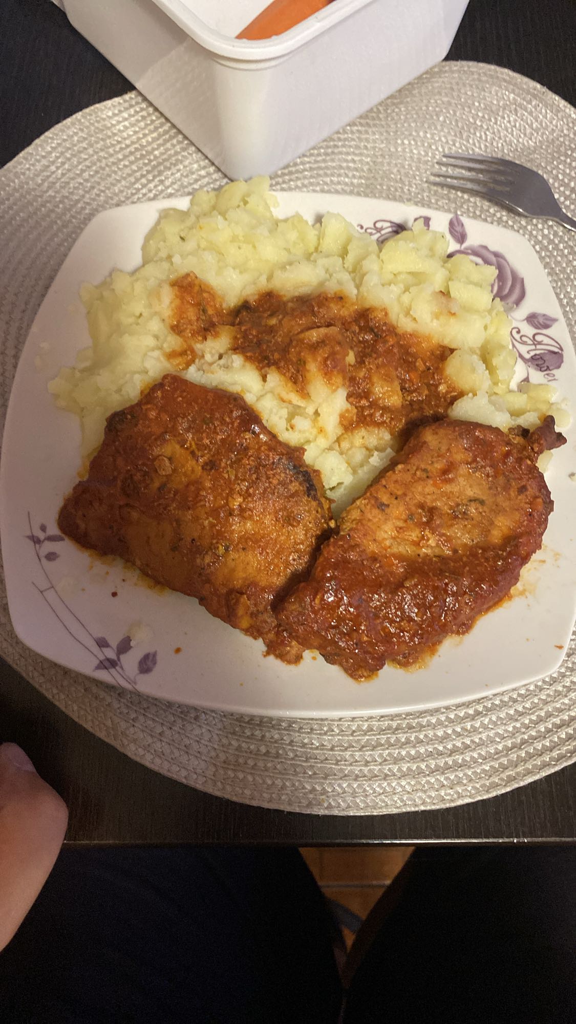 Piure cu carne la cuptor