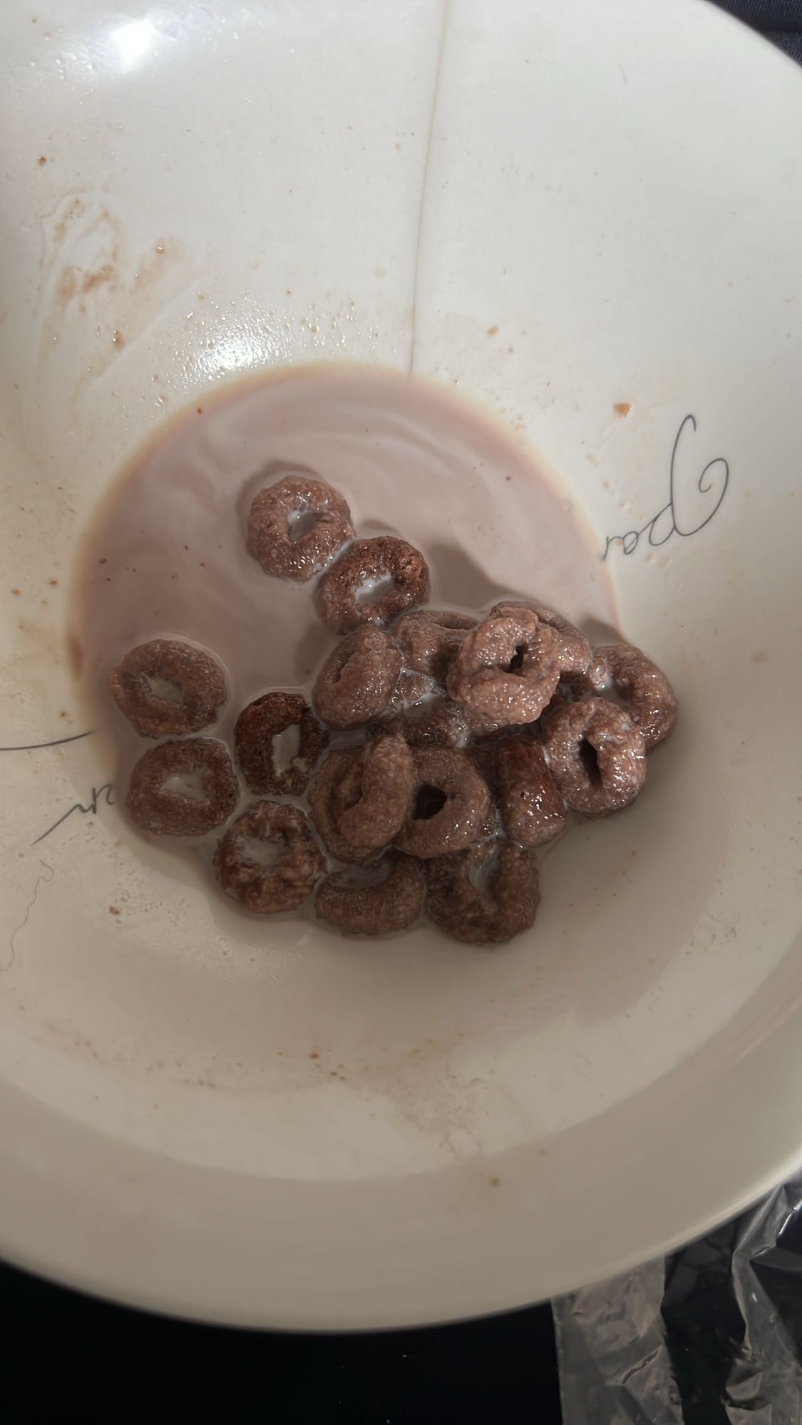 Choco cereal with milk