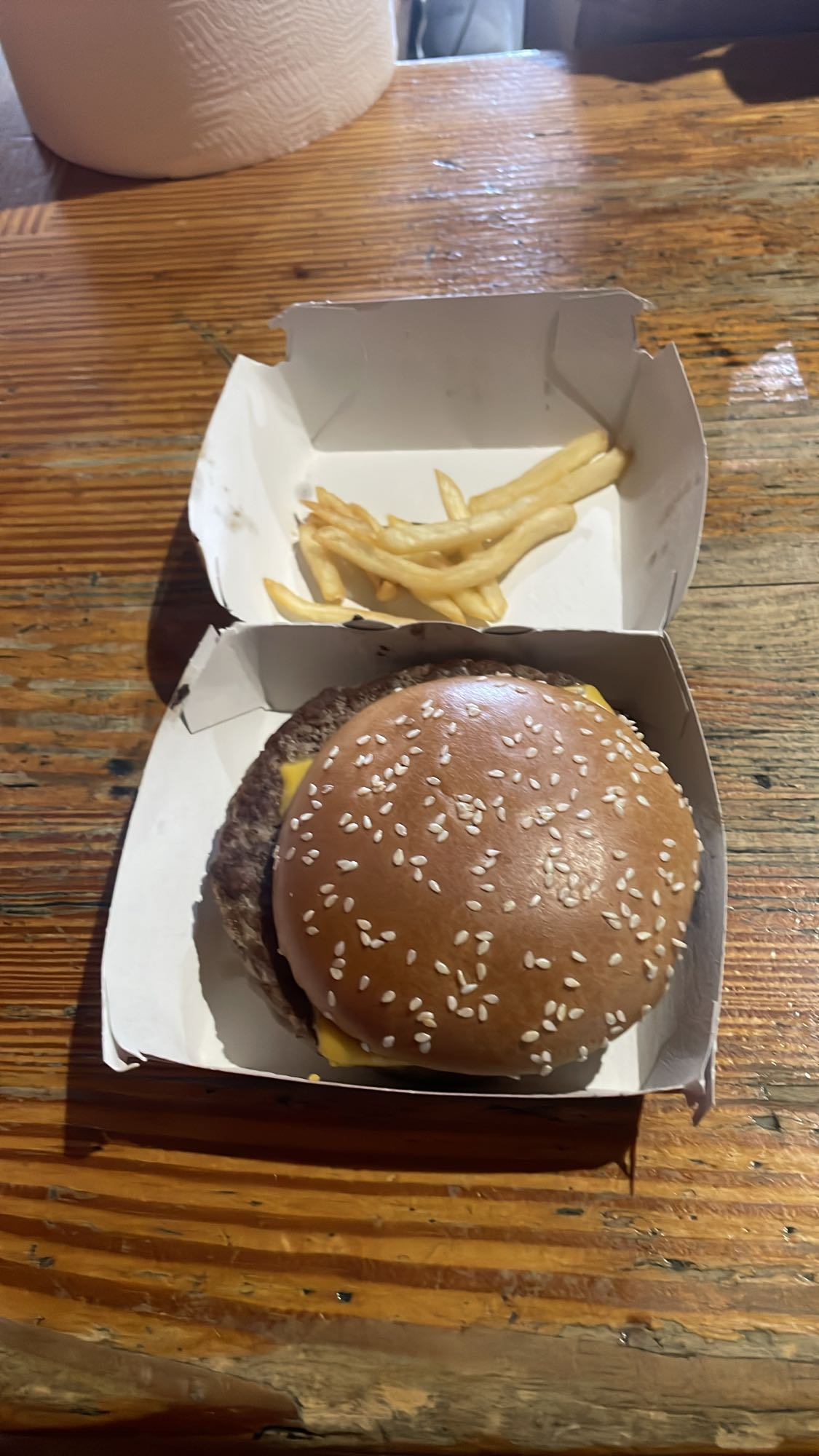 hamburguesa con papas