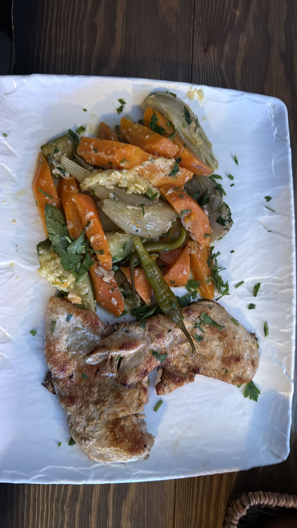 Grilled Chicken with Veggies