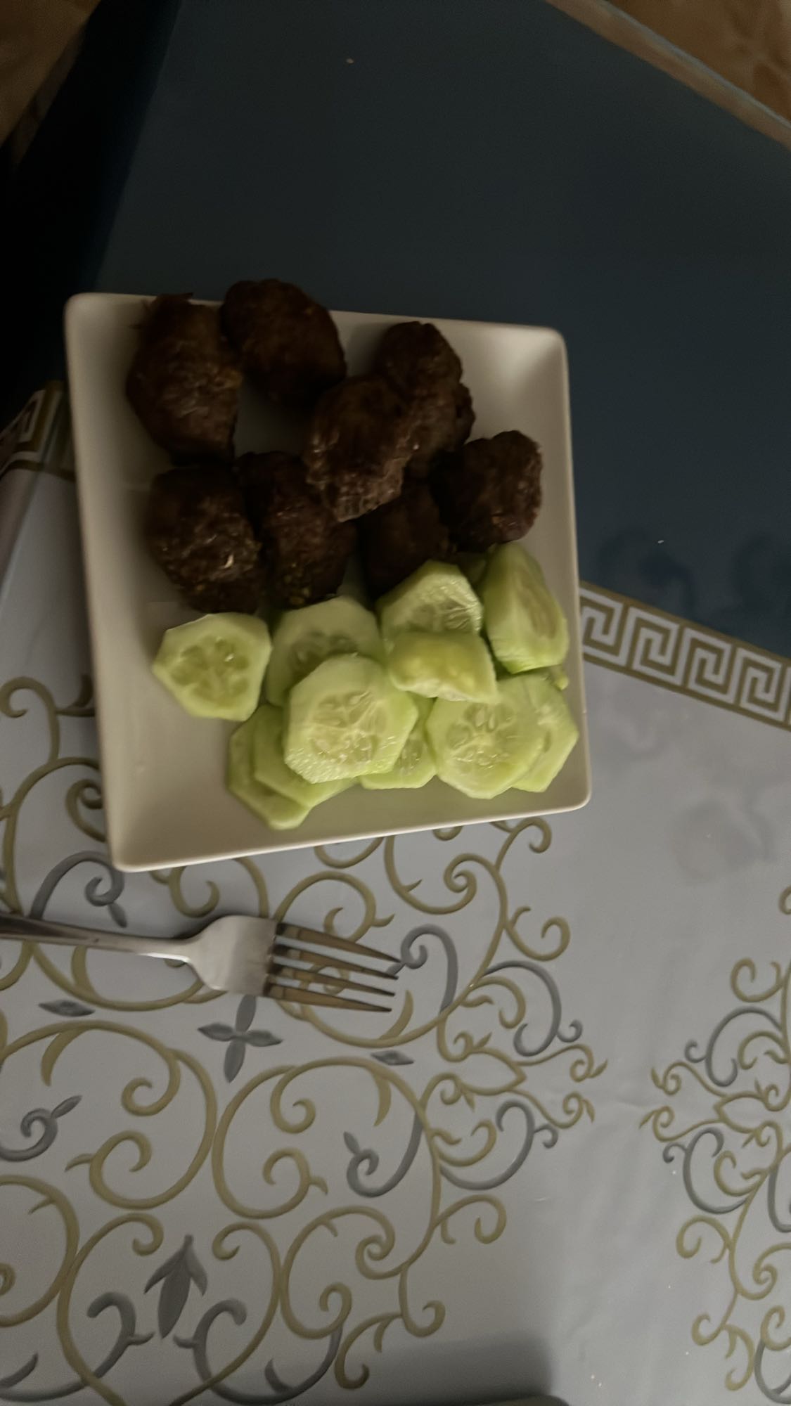 Albóndigas con pepino