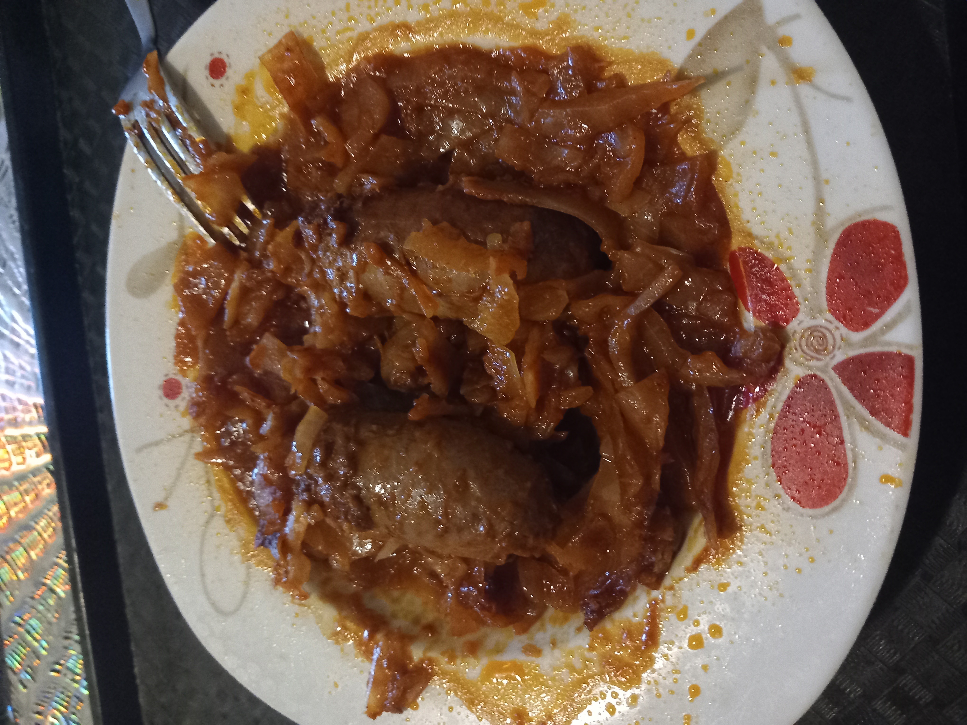 Saucisses aux oignons