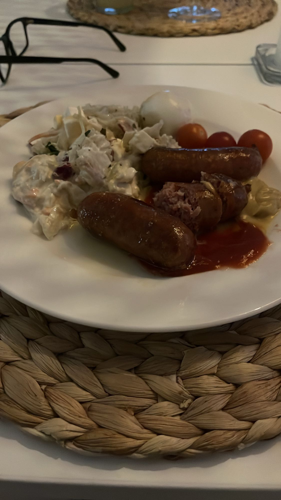 Korv med potatissallad