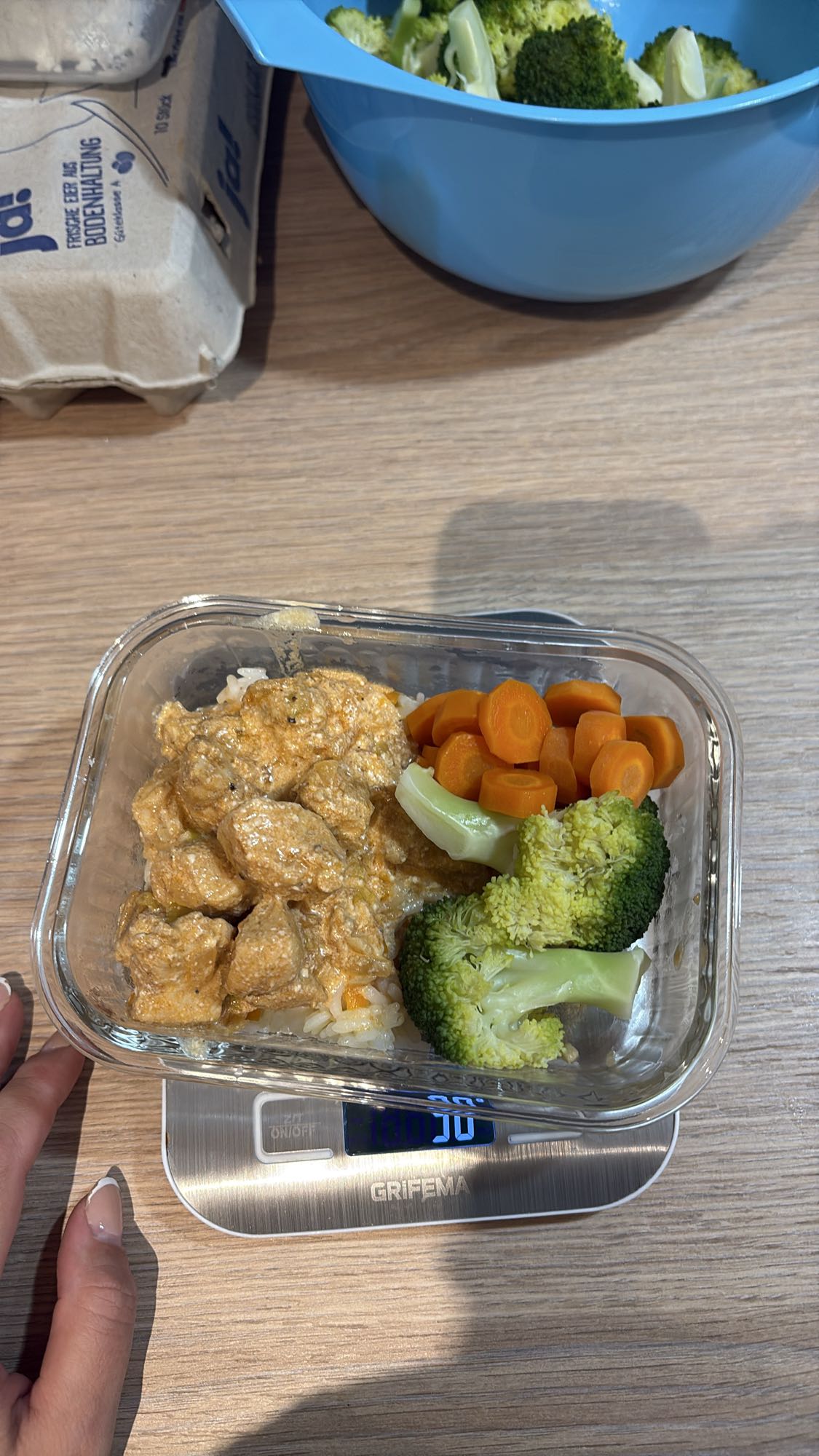 Chicken curry with rice