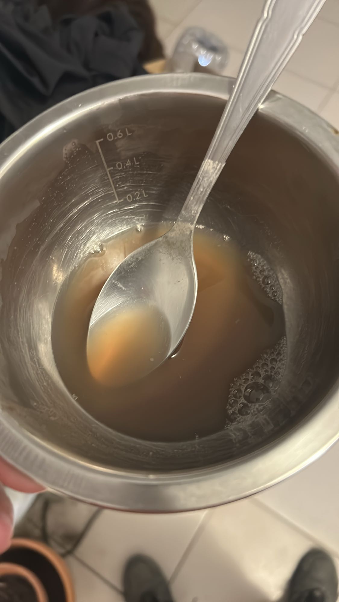 bouillon de lentilles