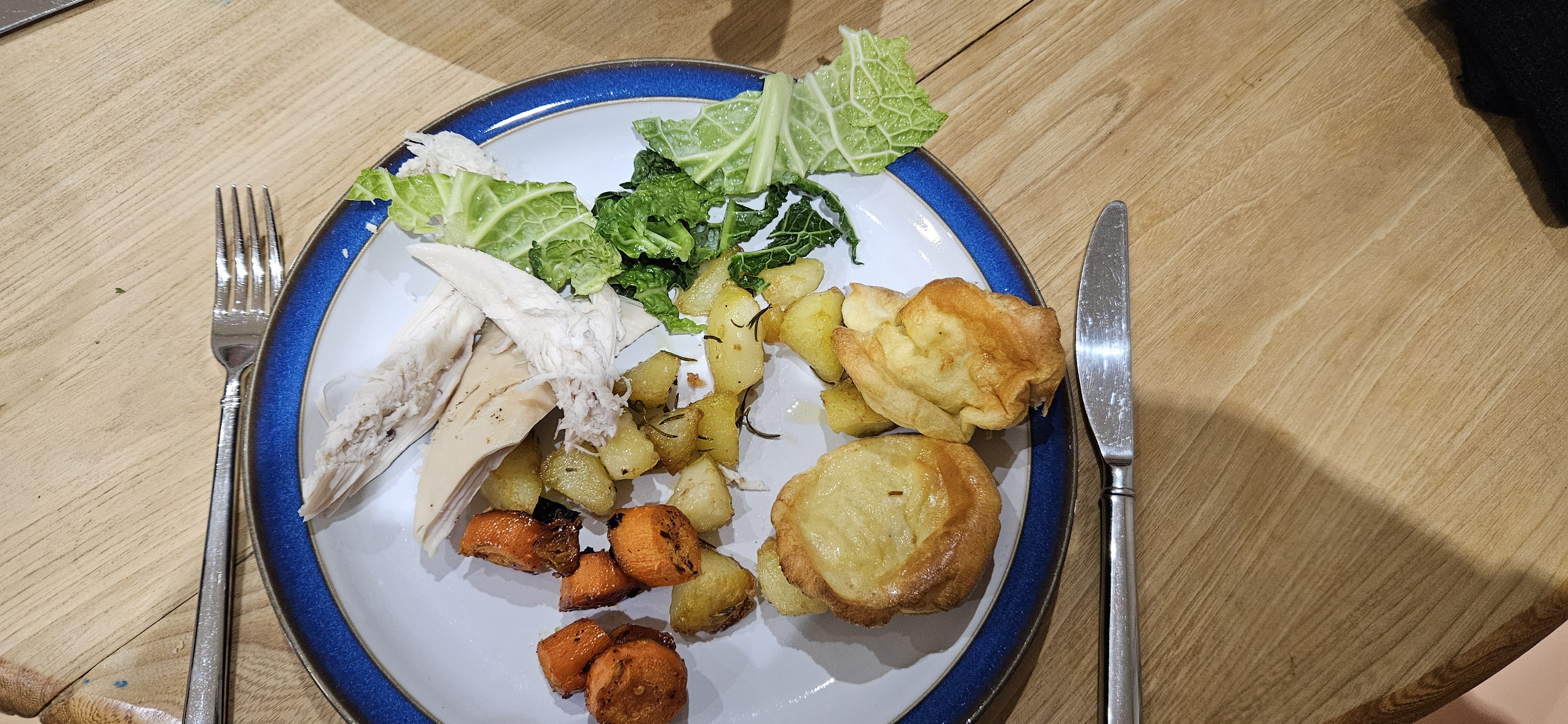 Roast dinner plate