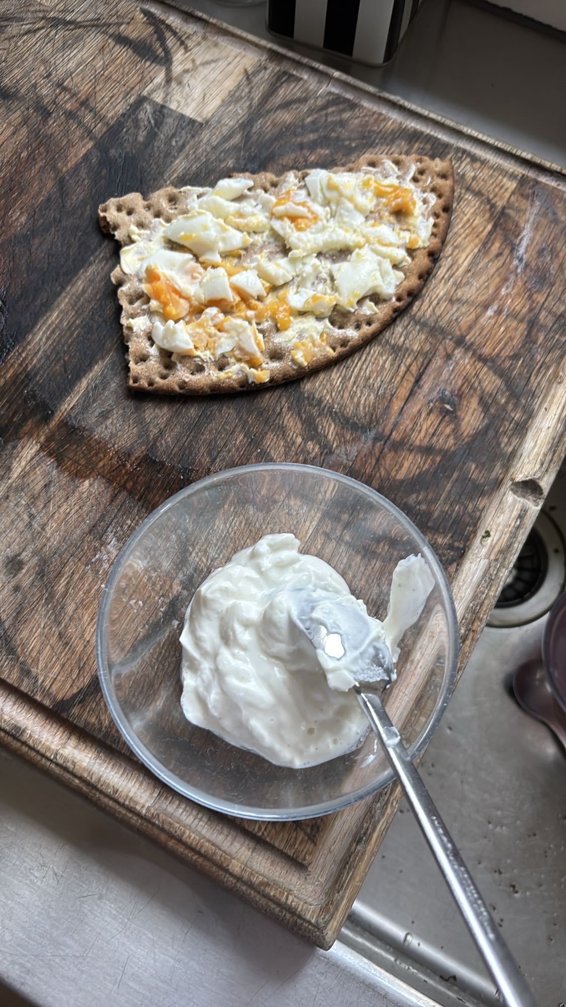 Knäckebröd med ägg & kvarg