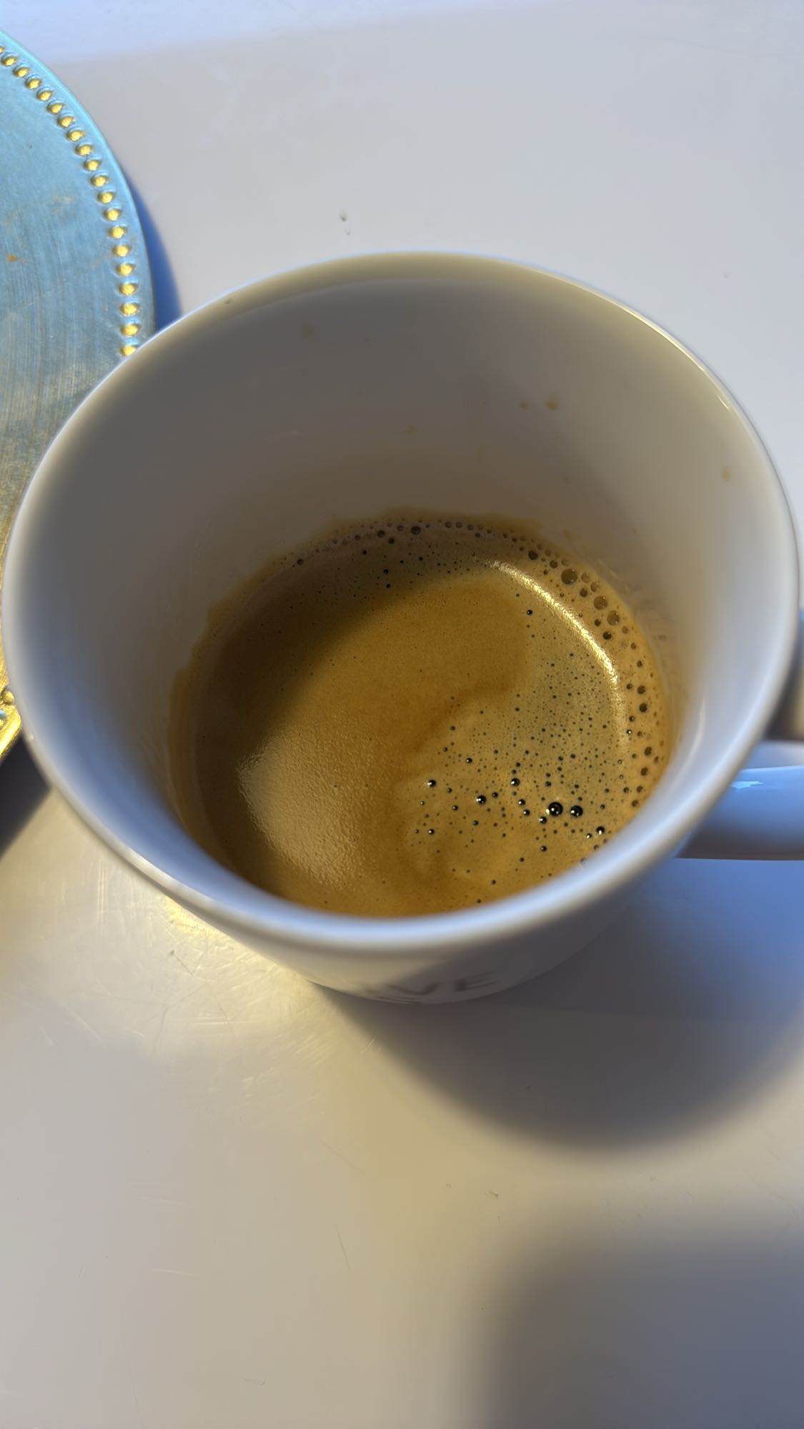 Zwarte espresso