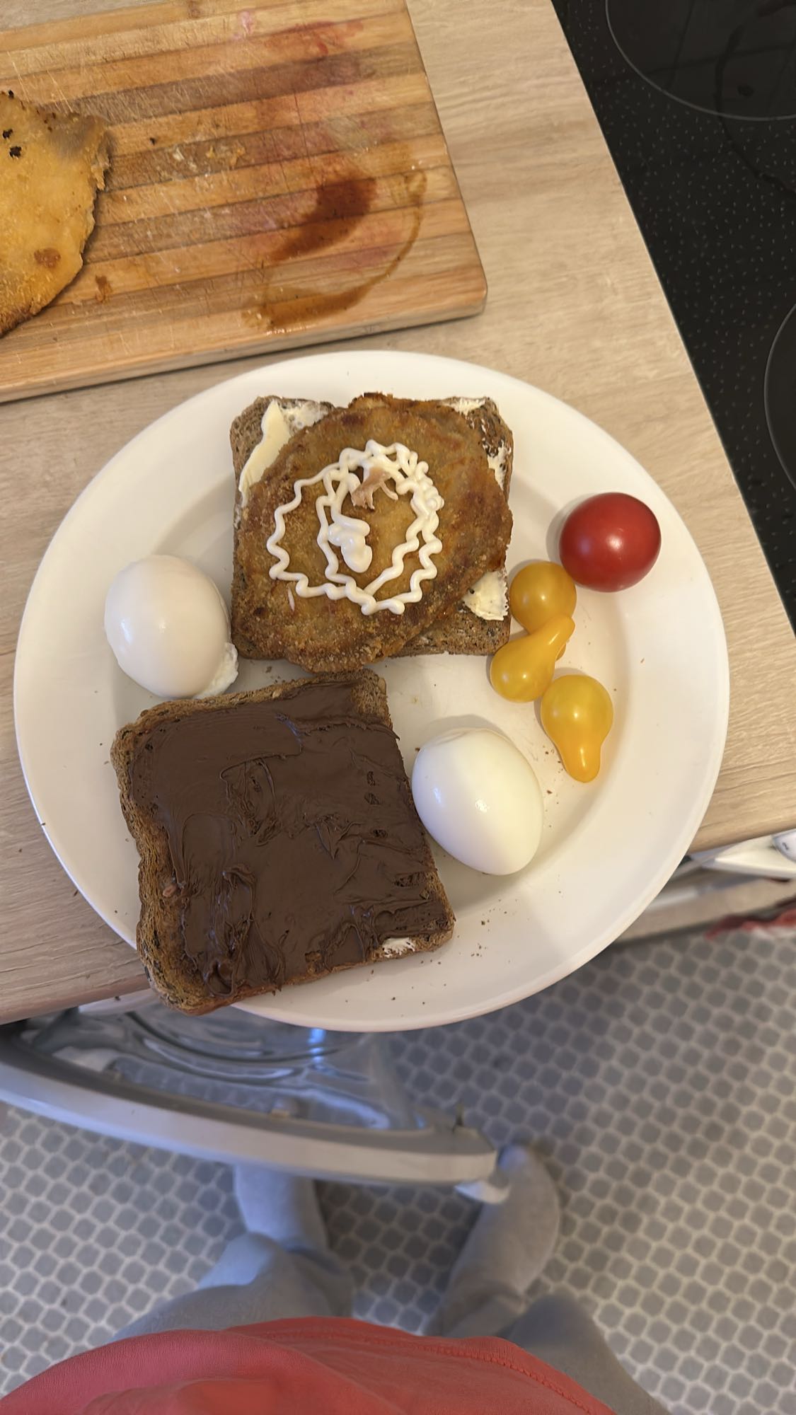 Ontbijt toast en eieren