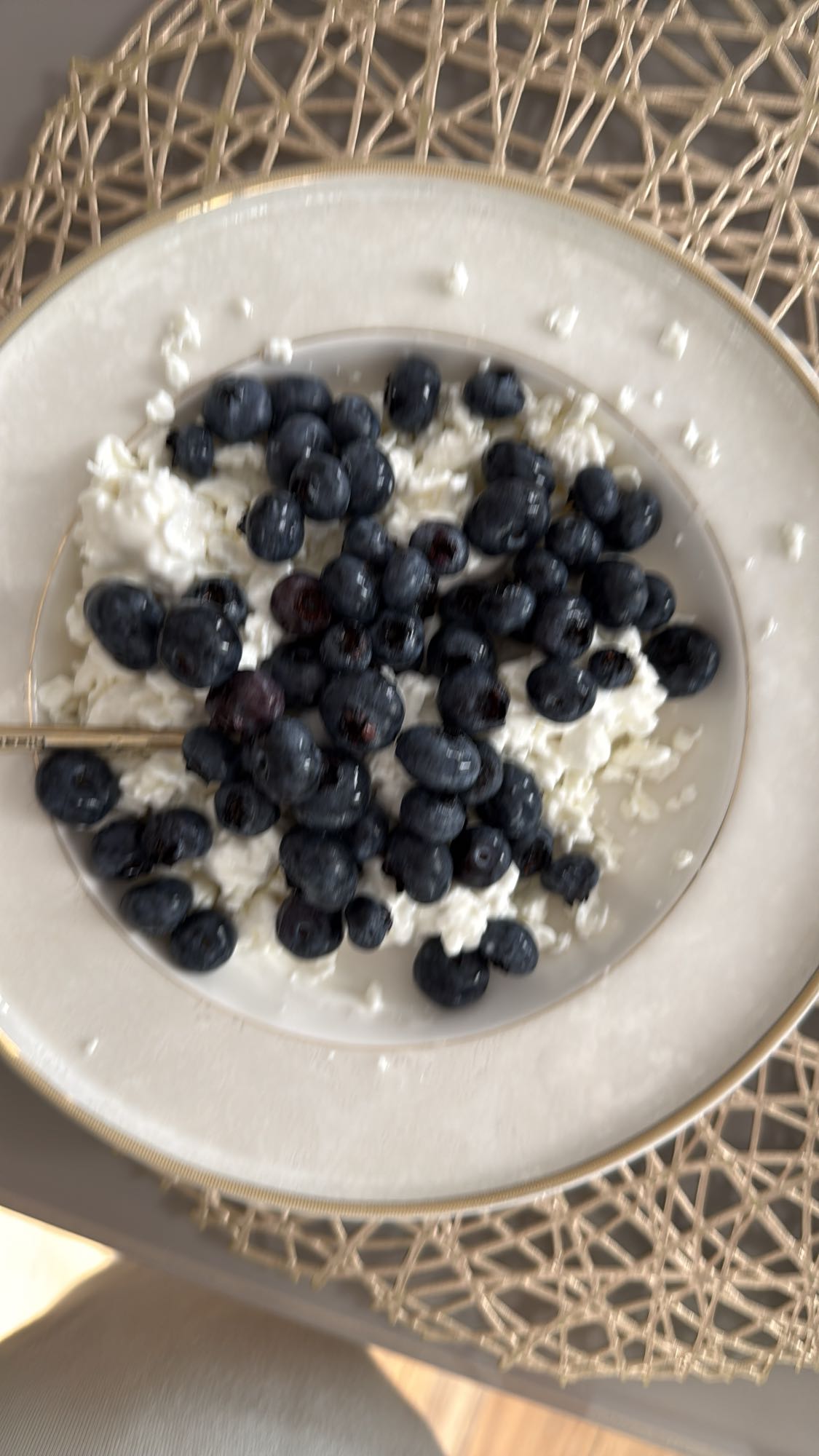 творог с черникой