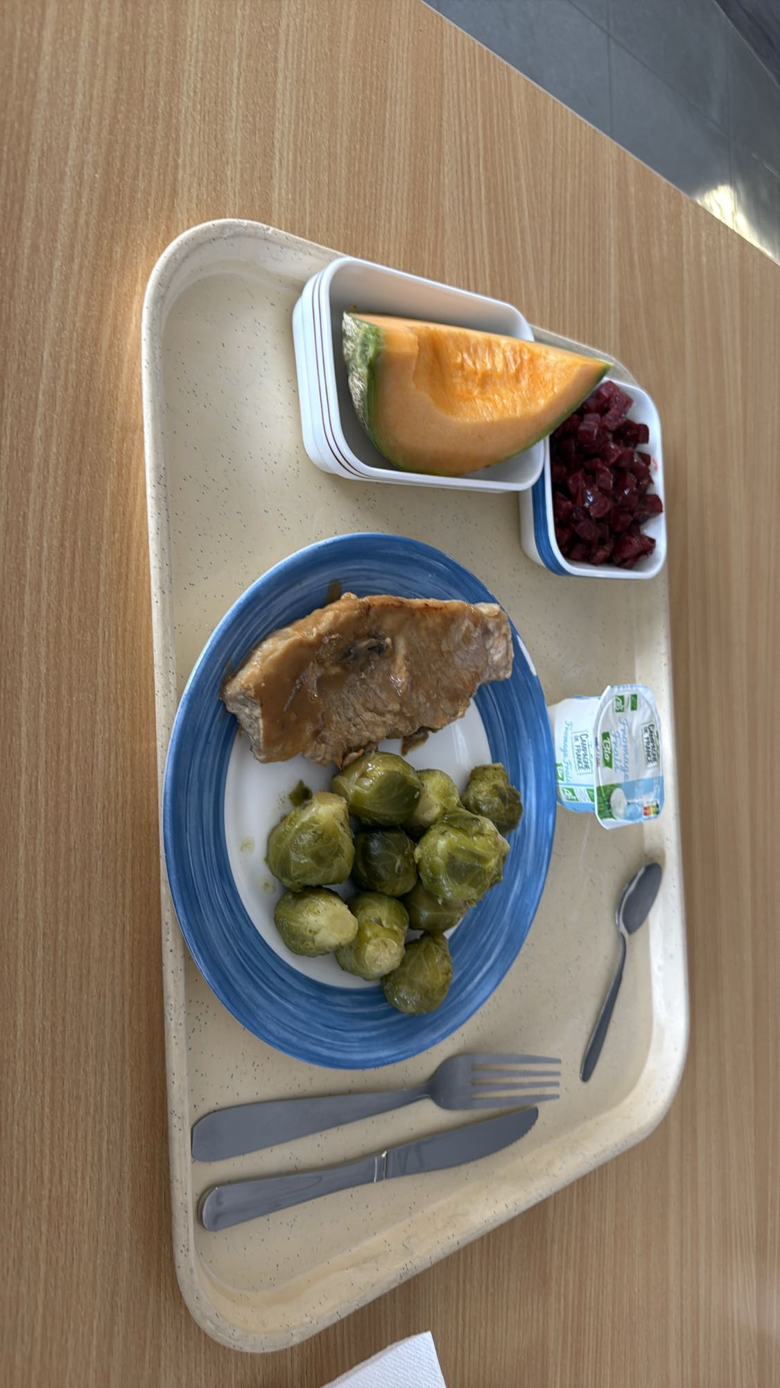 Déjeuner équilibré cantine